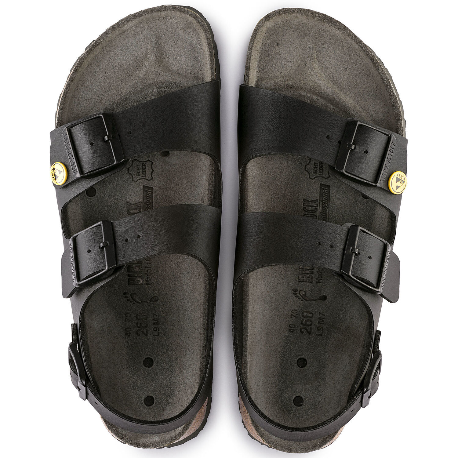 Svart Milano från Birkenstock, ESD godkända sulor