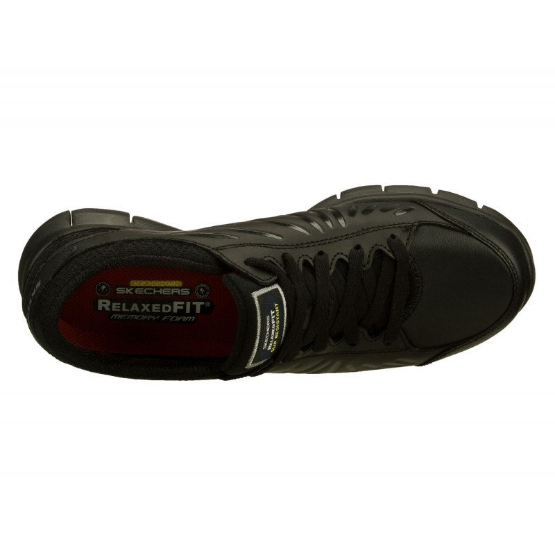 Skechers sko med extra greppvänlig yttersula. Skechers Work shoe
