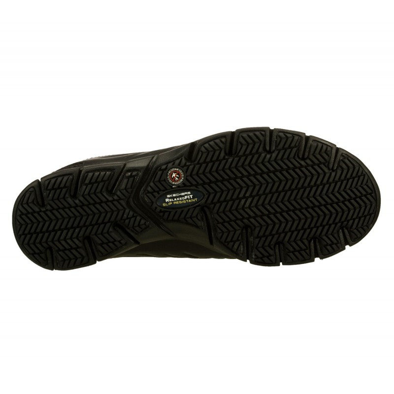 Skechers sko med extra greppvänlig yttersula. Skechers Work shoe