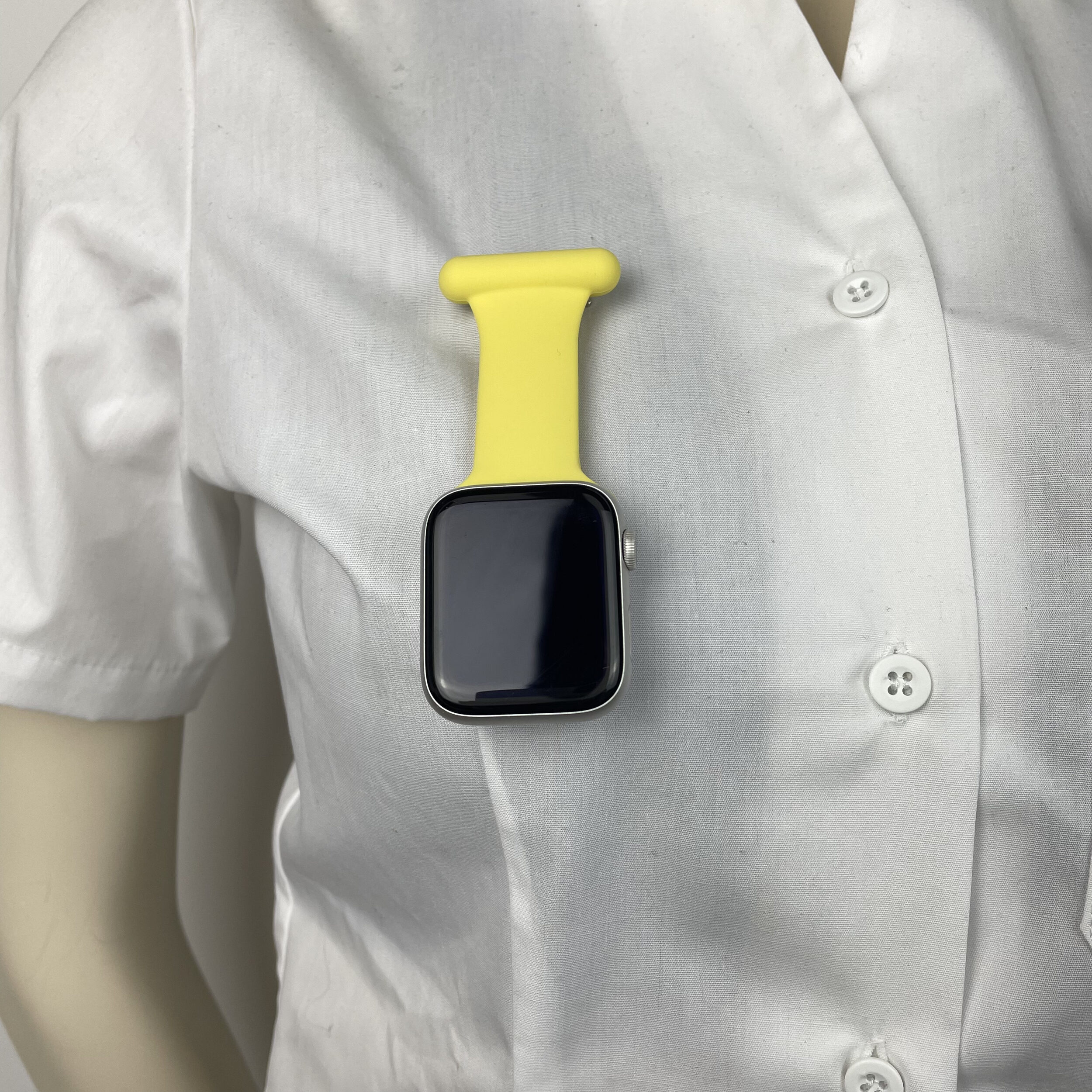 Gul silikon sjuksköterskeband för Apple Watch