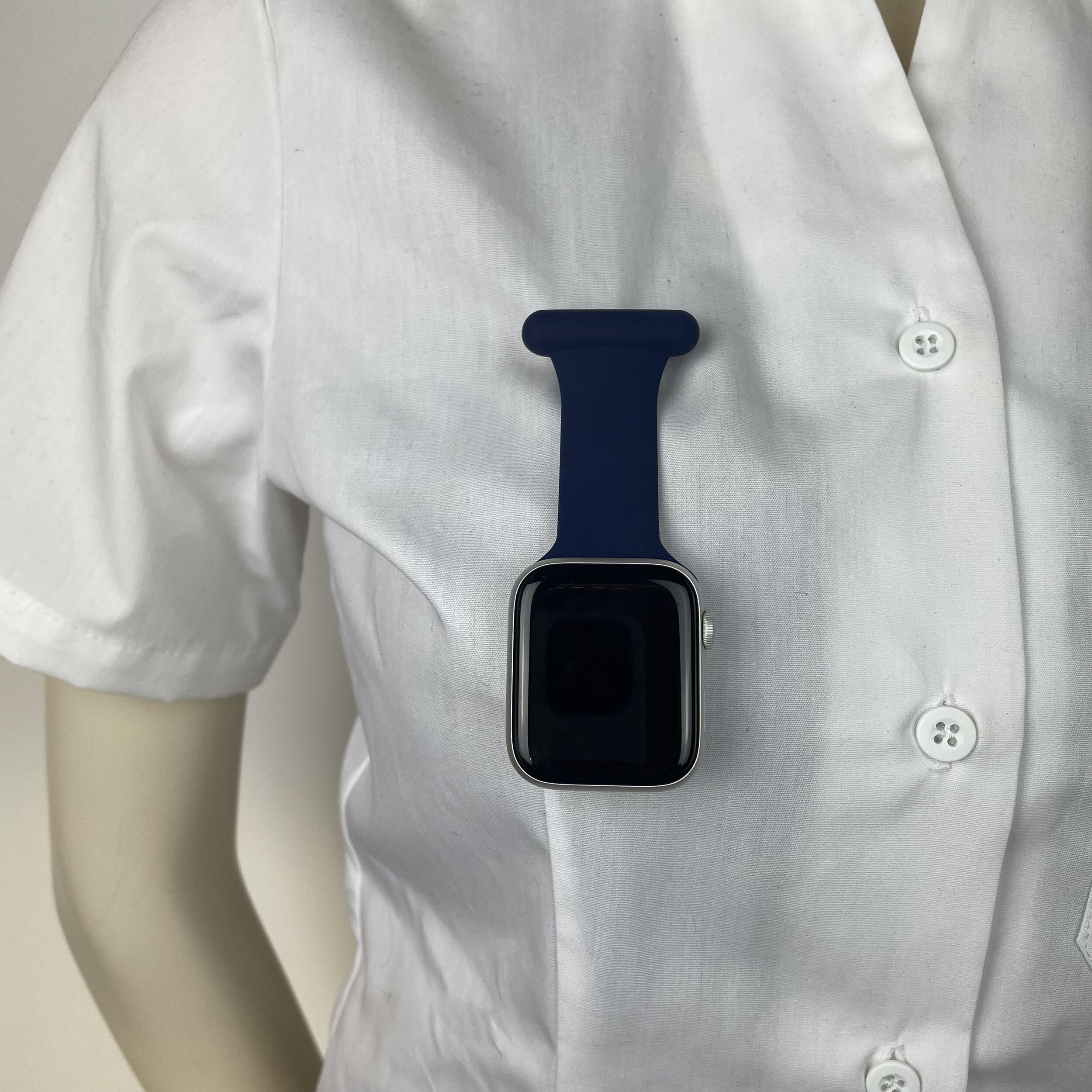 Navy silikon sjuksköterskeband för Apple Watch