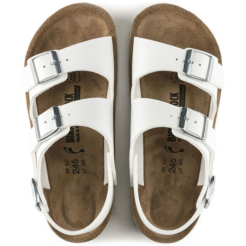 Vit Kano sandal från Birkenstock, med skridsäkra sulor på de flesta underlag