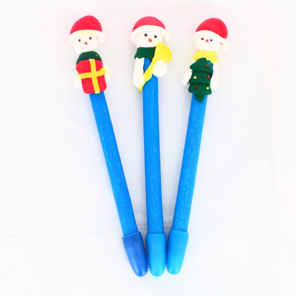 Julpenna snögubbe - blå