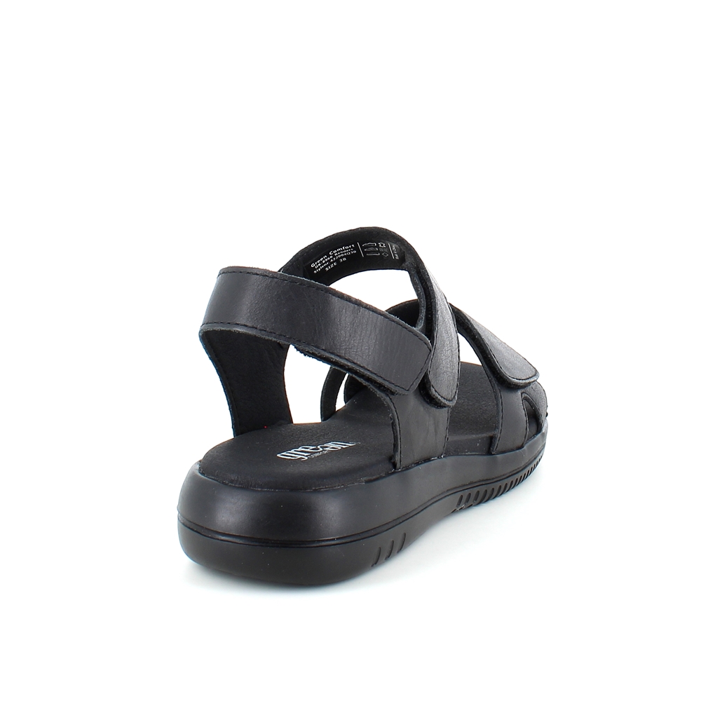 Svart skinn sandal från Green Comfort.