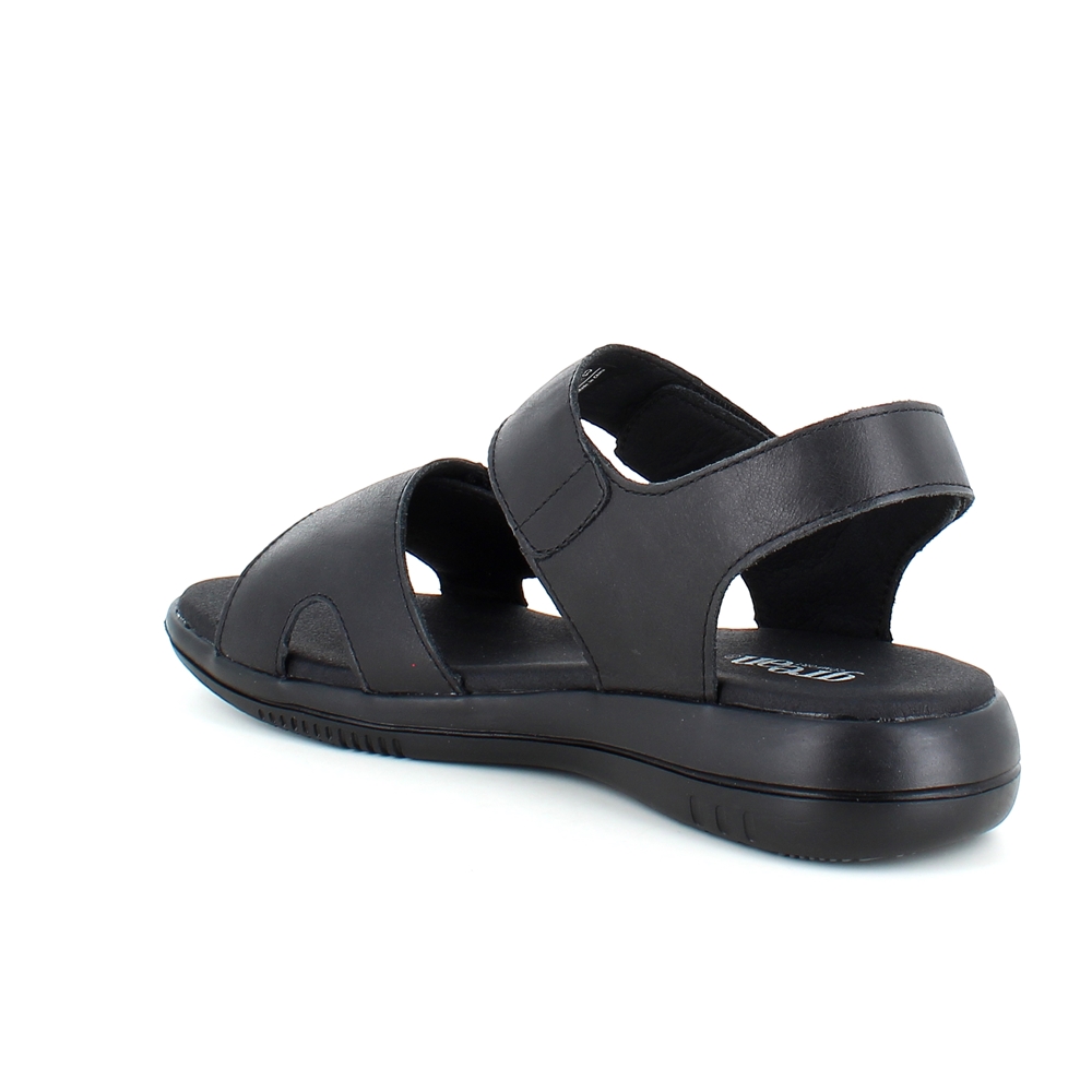 Svart skinn sandal från Green Comfort.