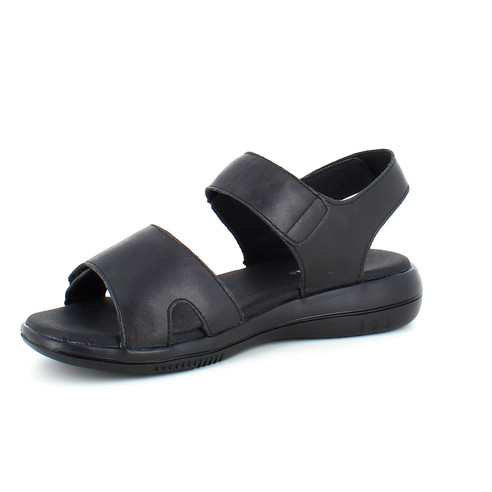 Svart skinn sandal från Green Comfort.