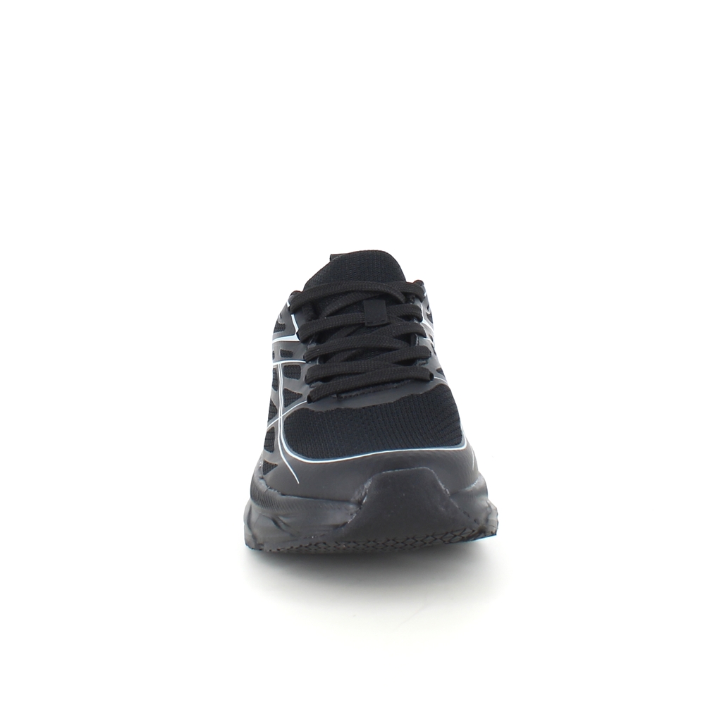 Svarta sneakers i ventilerande mesh