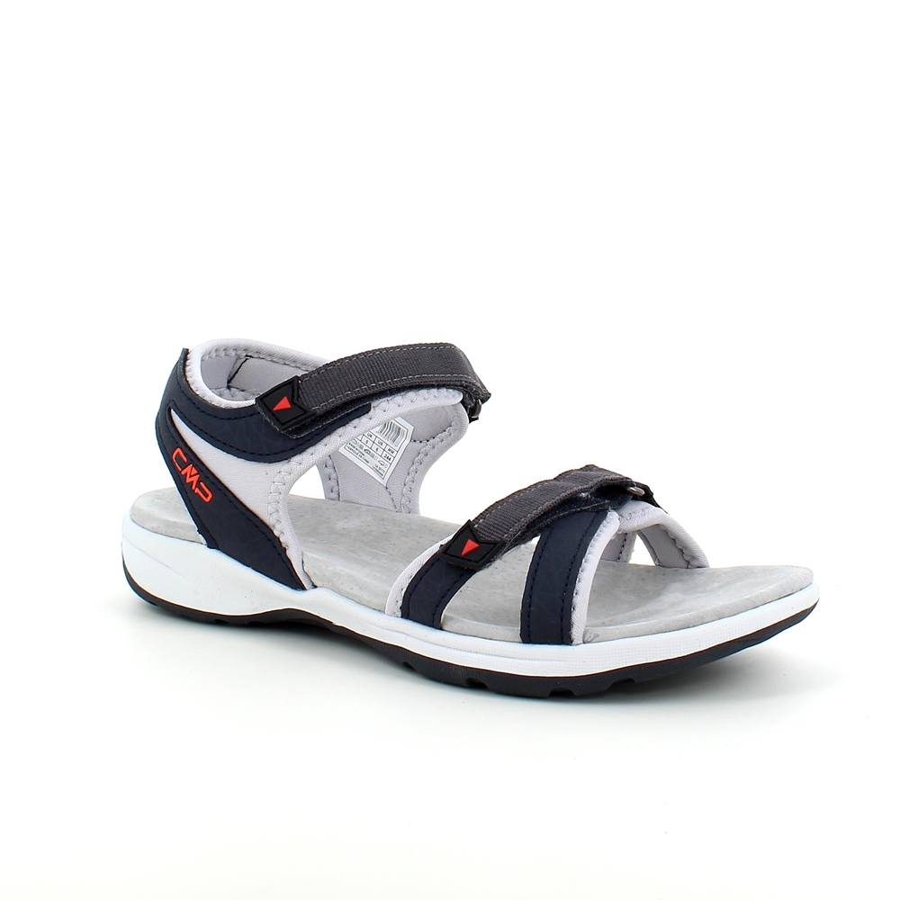 Blå lättvikts sandal från CMP med stötdämpning.