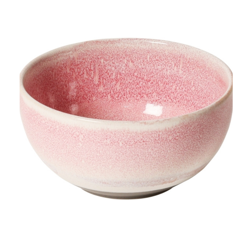 Skål, rosa/grå, 7xø13 cm