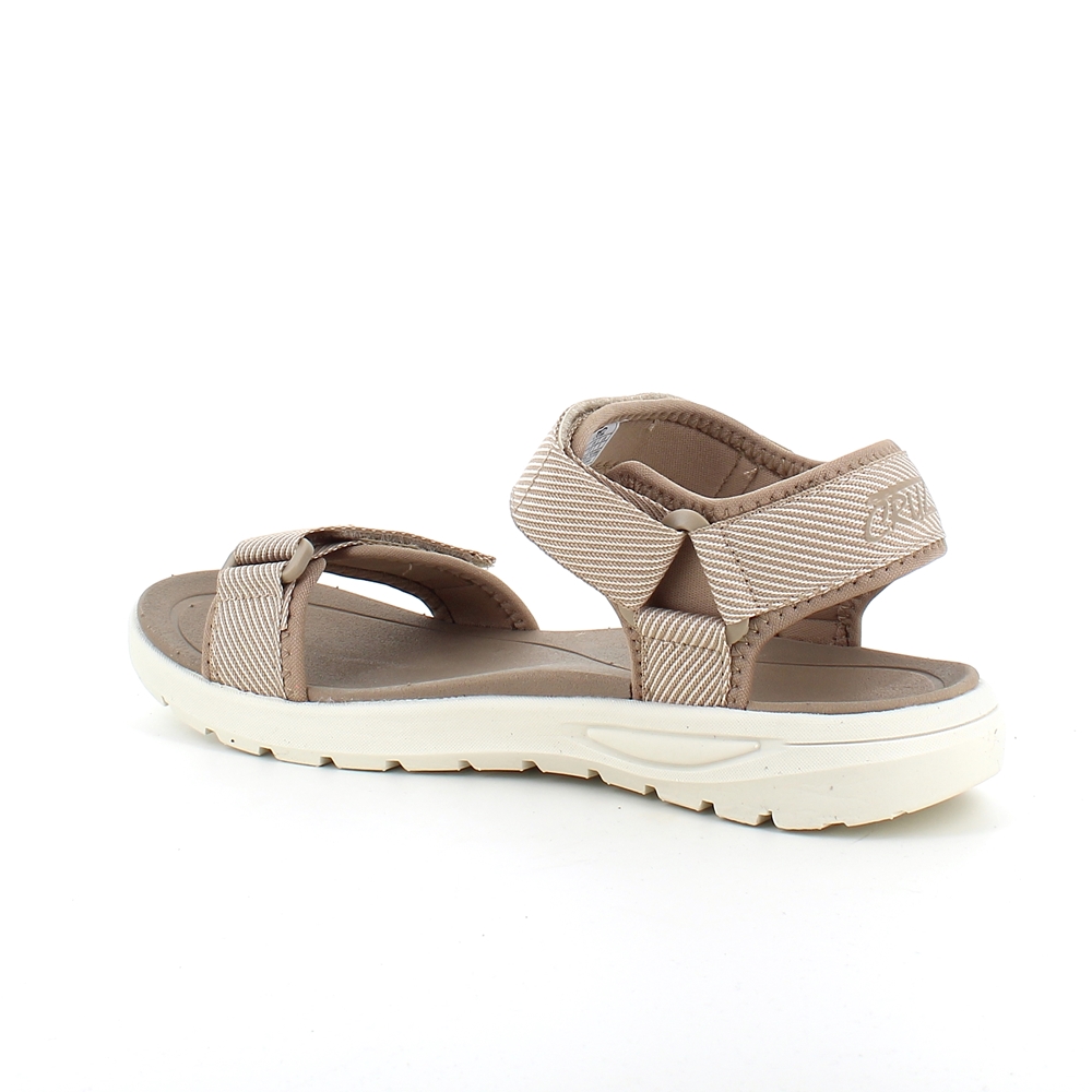 Sandfärgad lätt sandal med breda remmar