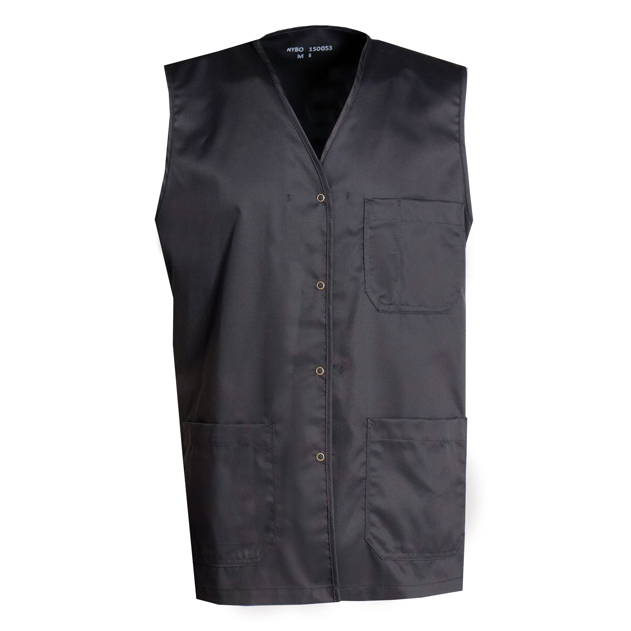 Nybo Svart Unisex Wellness Väst, Stretch, Komfort, Kort