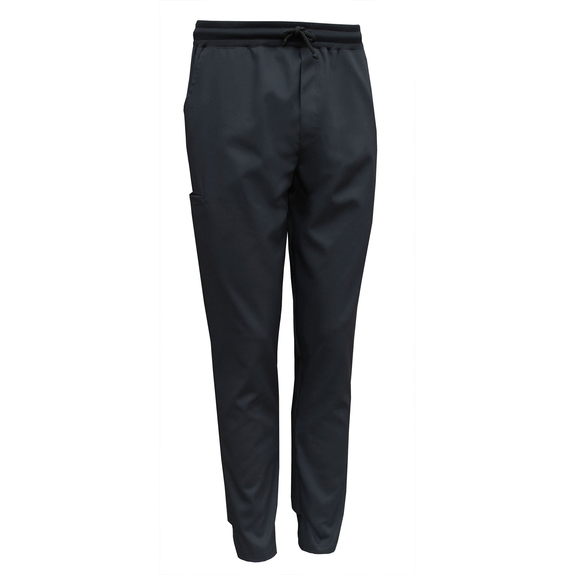 Nybo Svart Herr Garçon Street-Pants, Kort, Rib, Elastik, Komfort