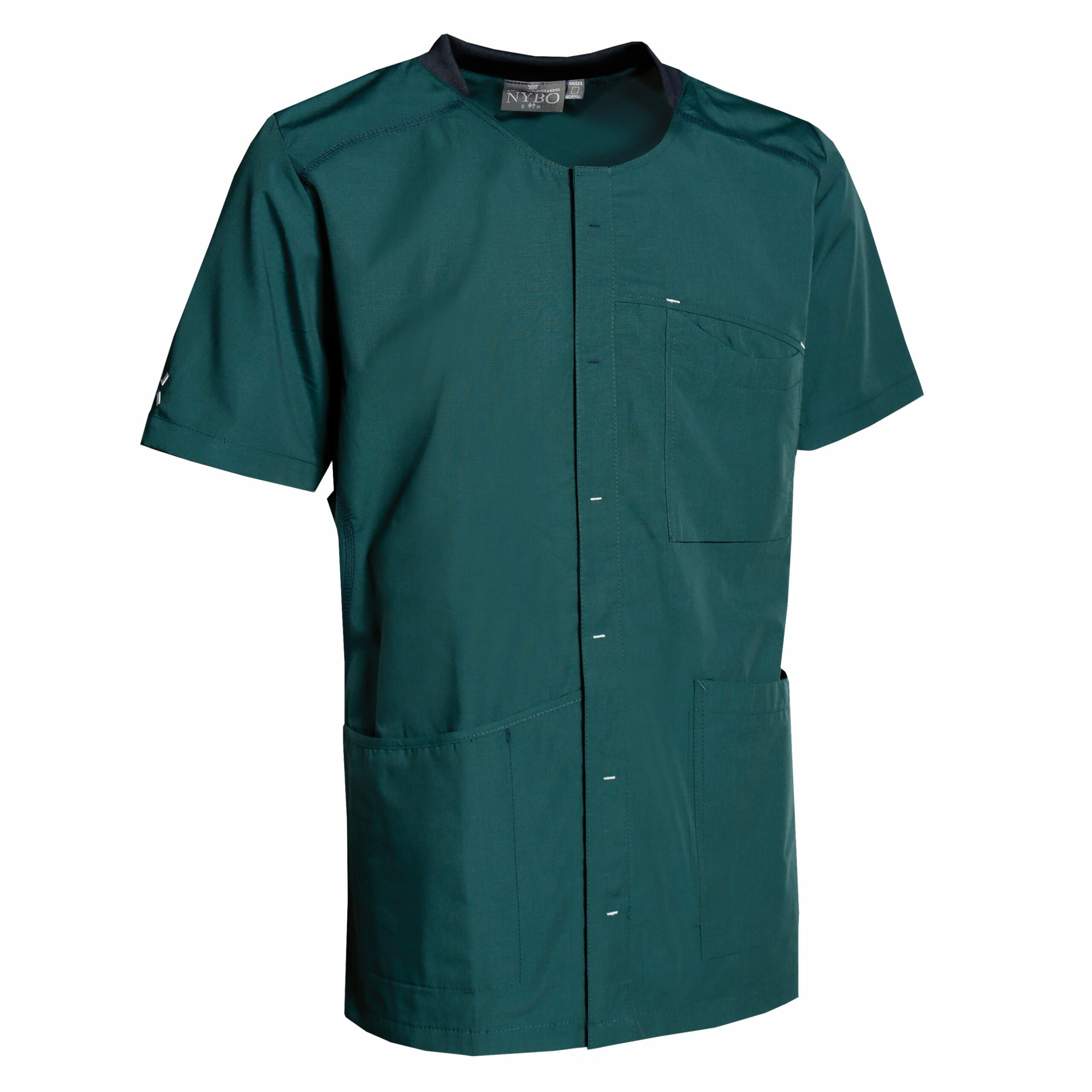 Nybo Mörkgrön Unisex Sportig Tunika, Rymlig, Slitsar