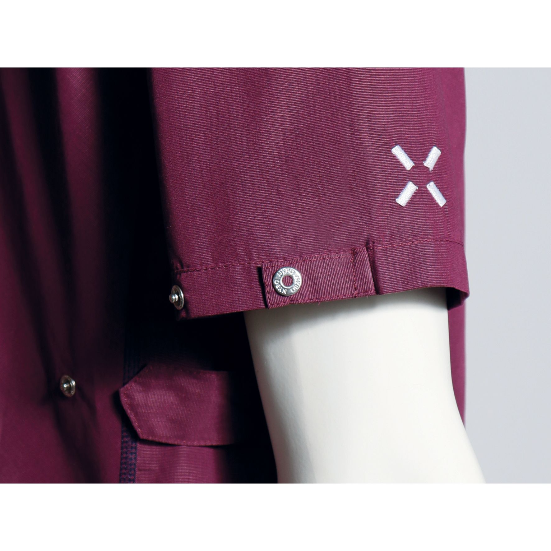 Nybo Bordeaux Unisex Sportig Tunika, Rymliga Fickor, Justerbar