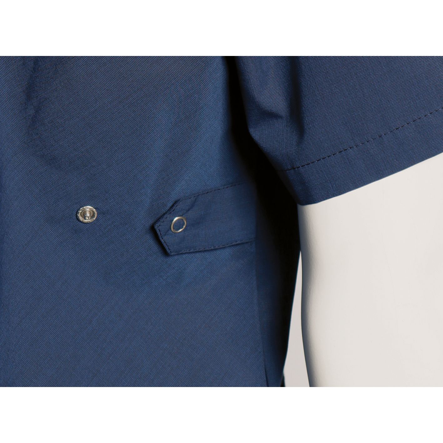 Nybo Navy Unisex Natur Skjorta, Justerbar i Ryggen, Slitstark