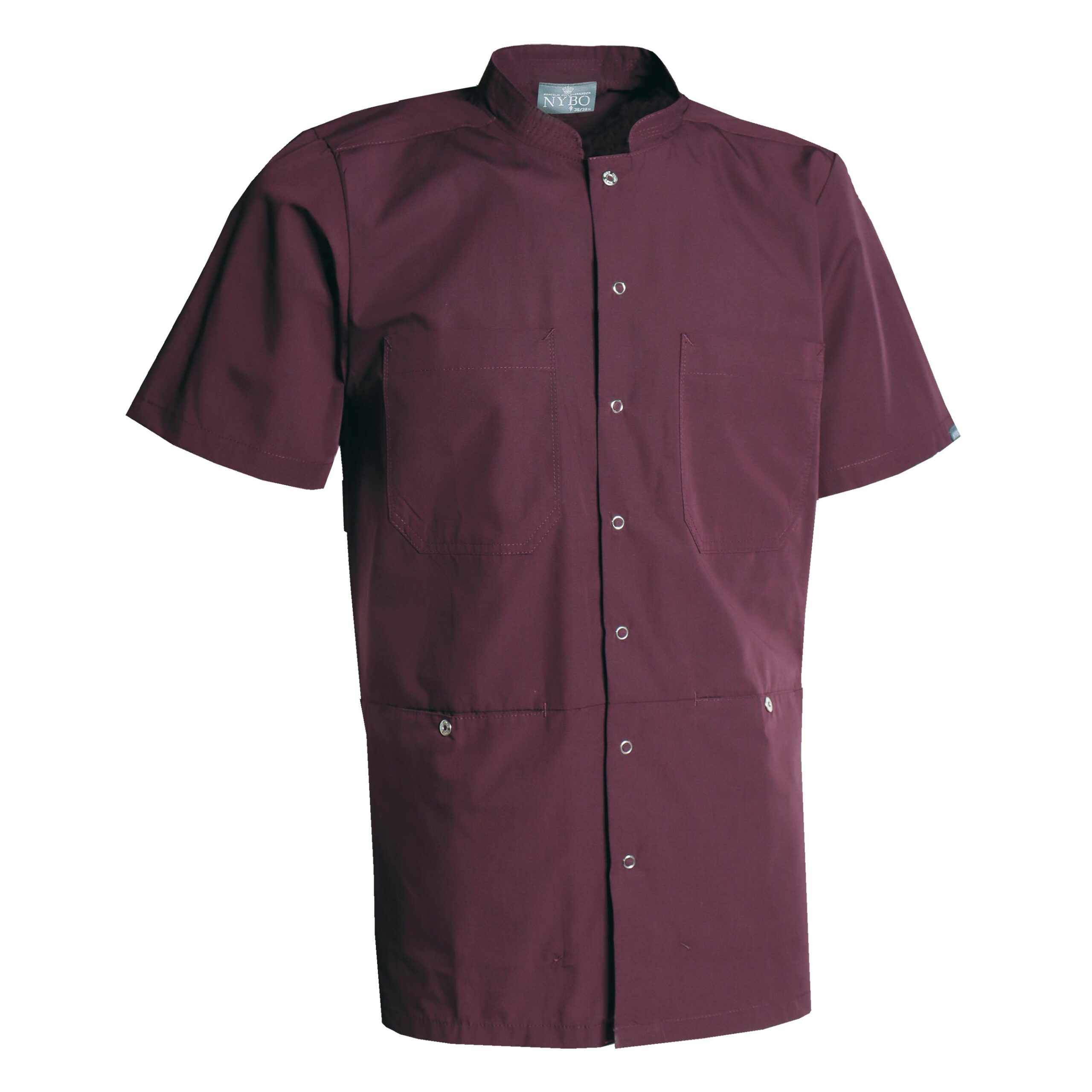 Nybo Bordeaux Unisex Natur Skjorta, Slitstark, Justerbar I Ryggen