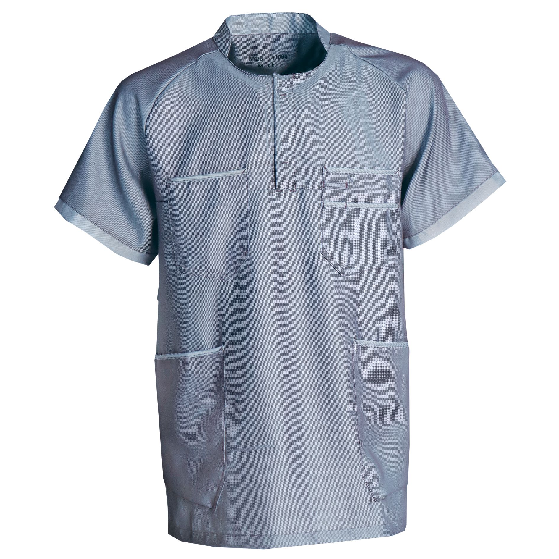Nybo Navy Unisex Comfort Blus, Andningsbar, Stretchig, Kortärmad
