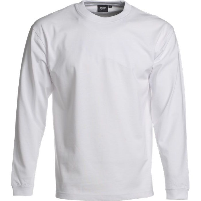 Nybo Vit Herr Prowear T-Shirt, Extra Slitstark, Långärmad