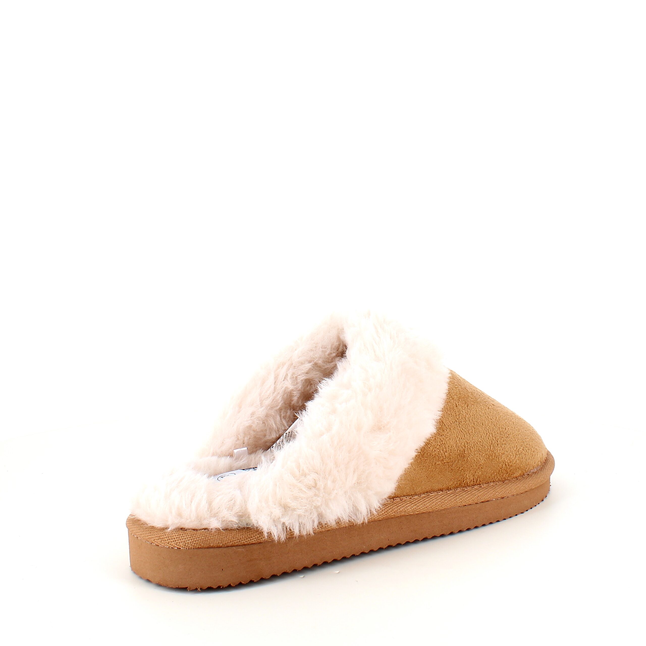Bruna slip-on tofflor med bra bredd