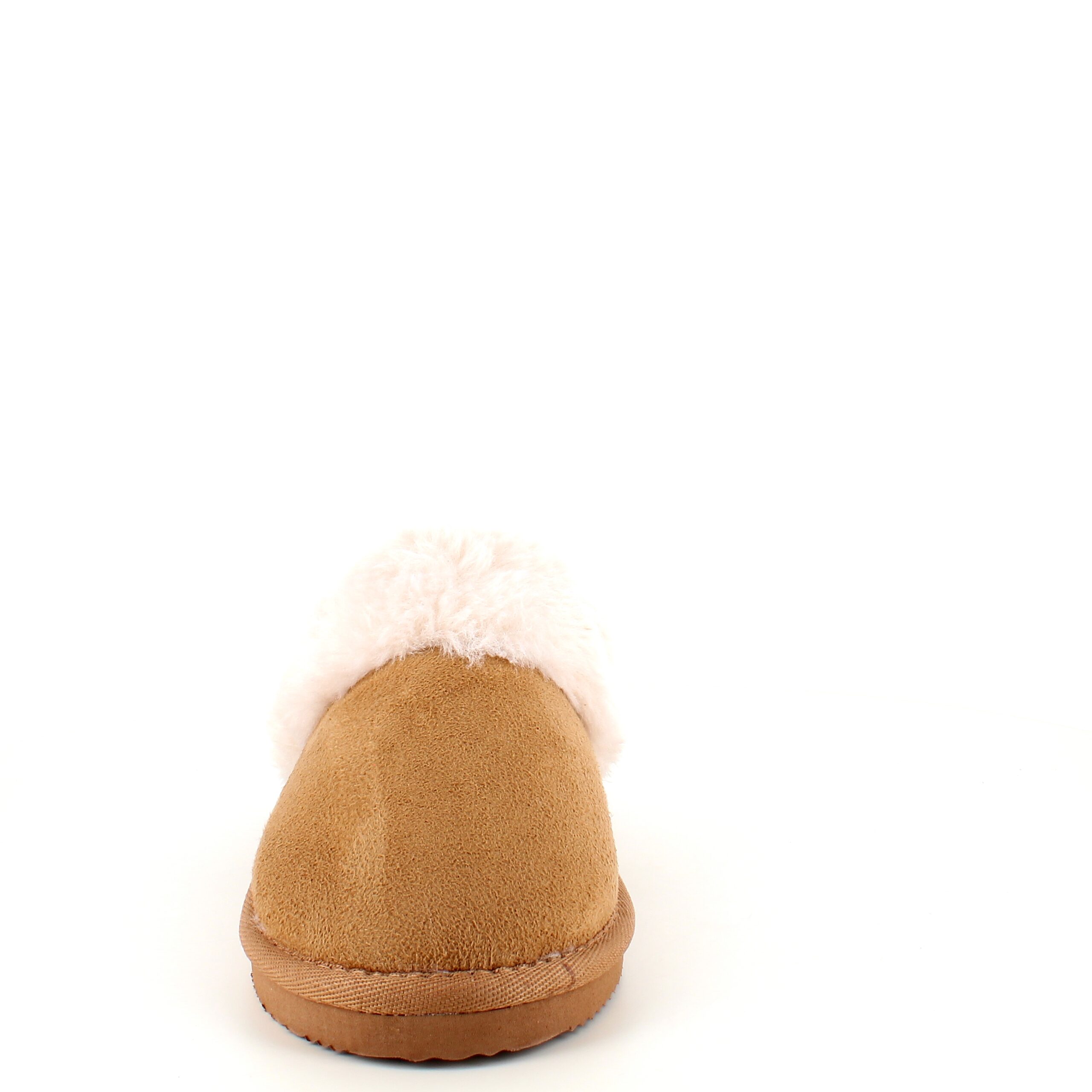 Bruna slip-on tofflor med bra bredd