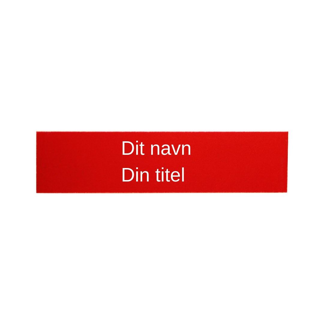 Namnskylt med militärklämma