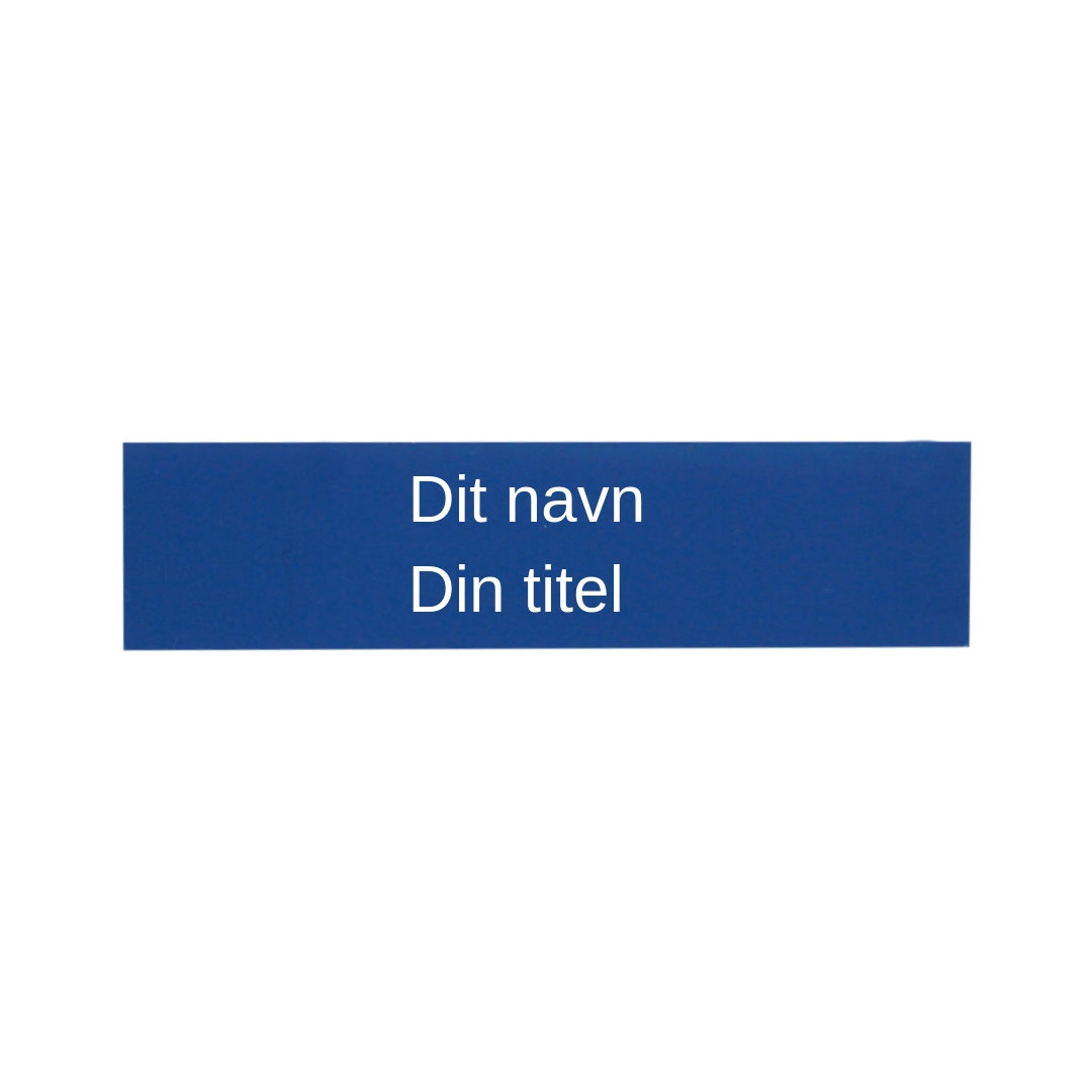 Namnskylt med militärklämma