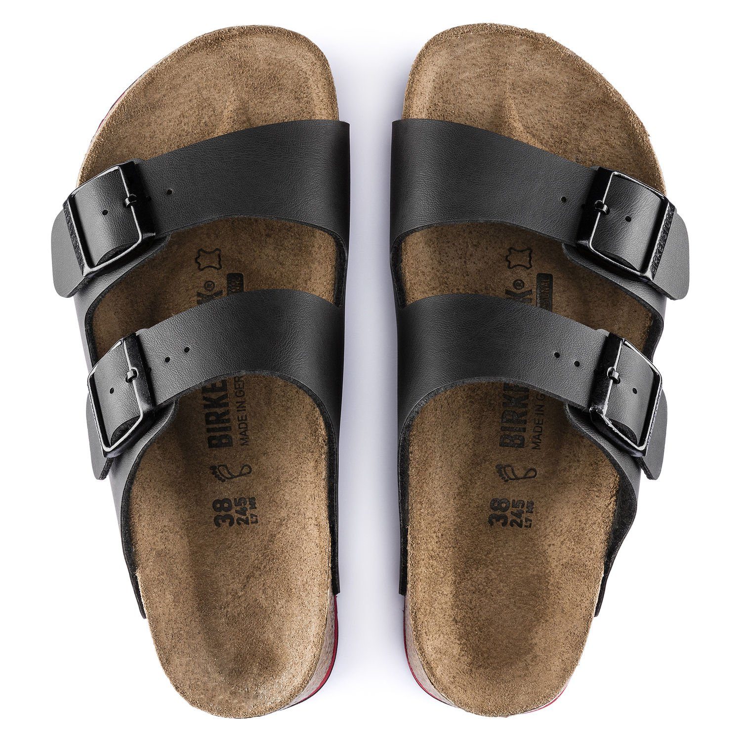 Svart Arizona sandal från Birkenstock med halkfria sulor