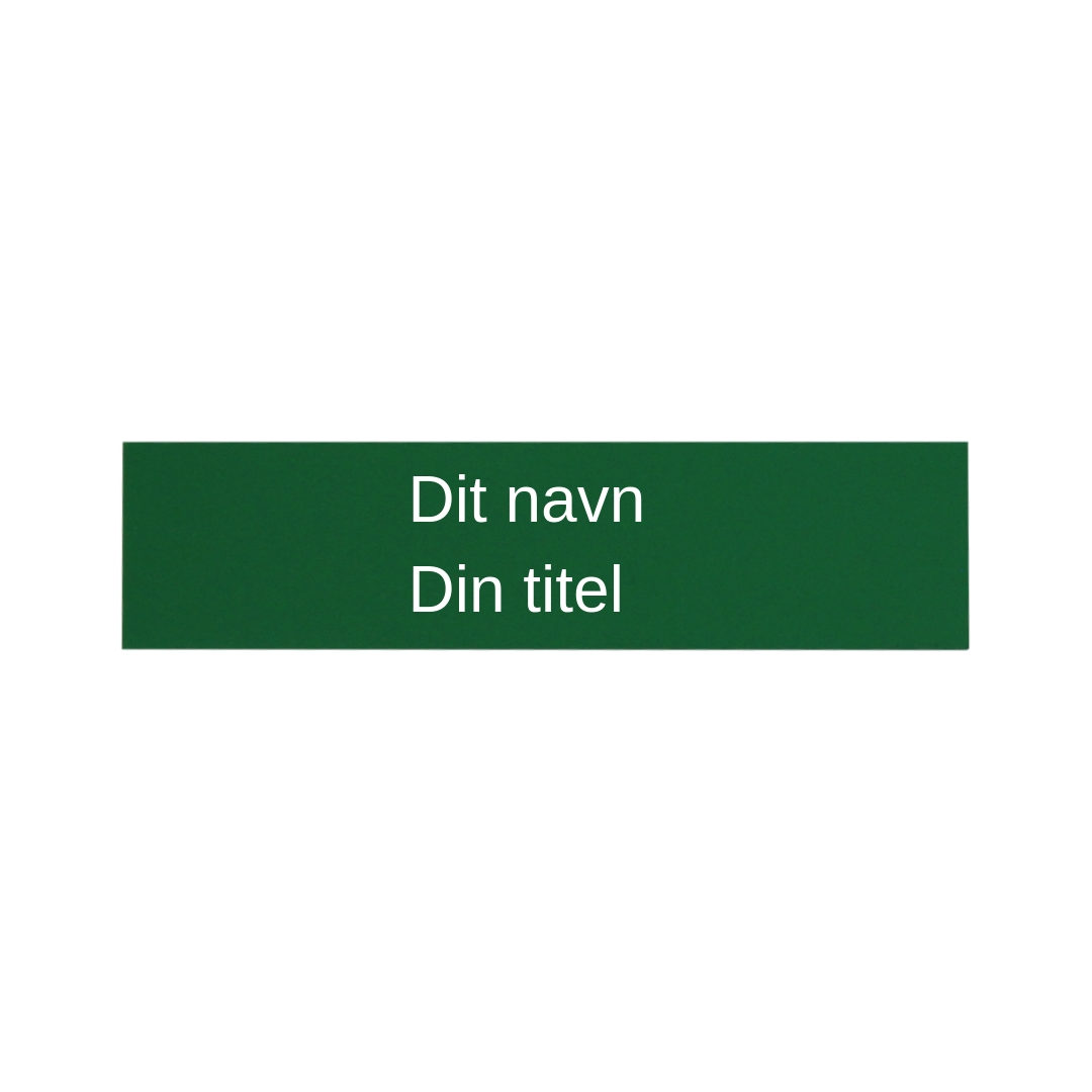 Namnskylt med militärklämma