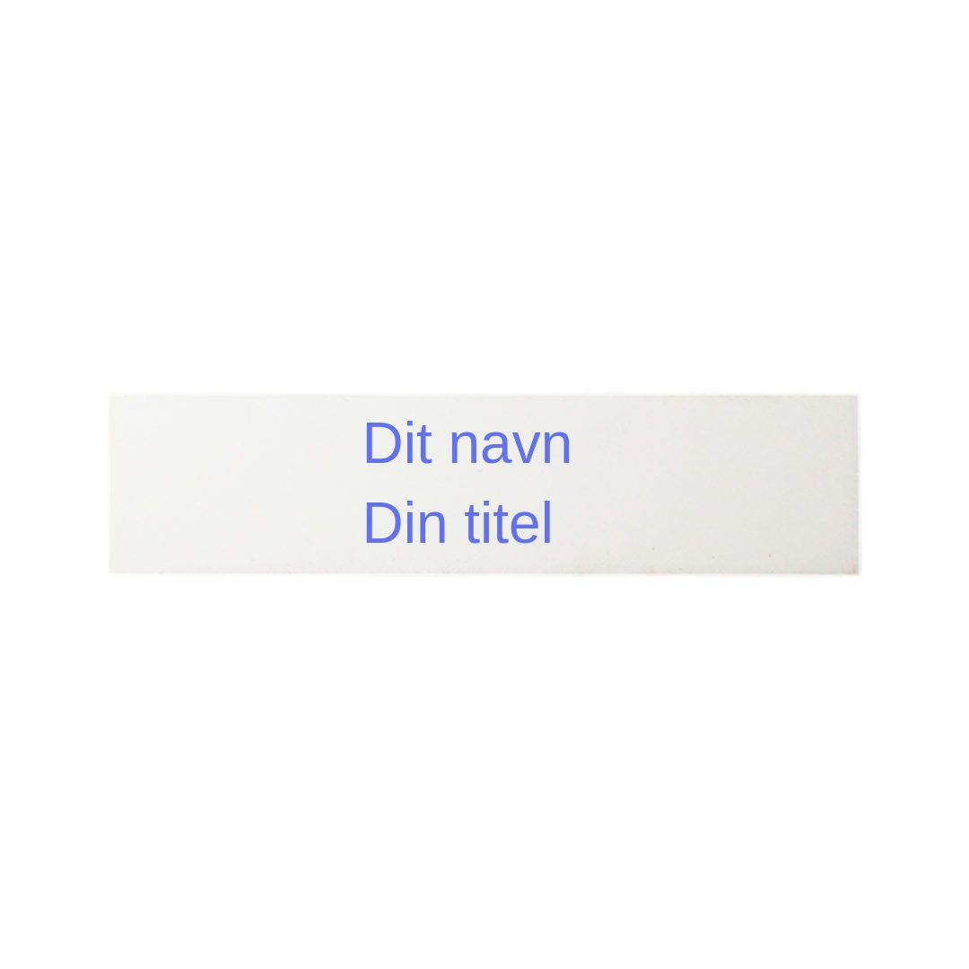 Namnskylt med militärklämma