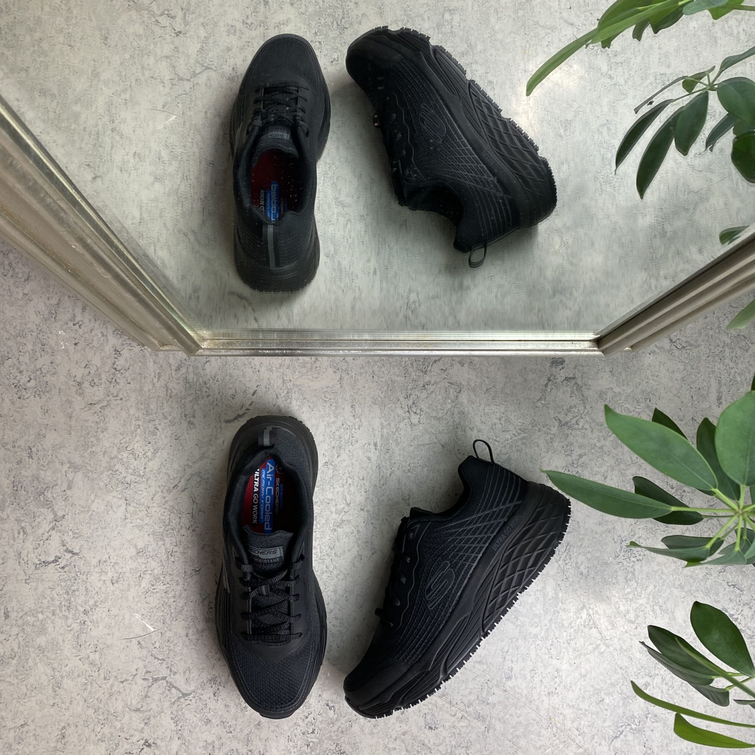 Herr Skechers Work med max cushioning sulor