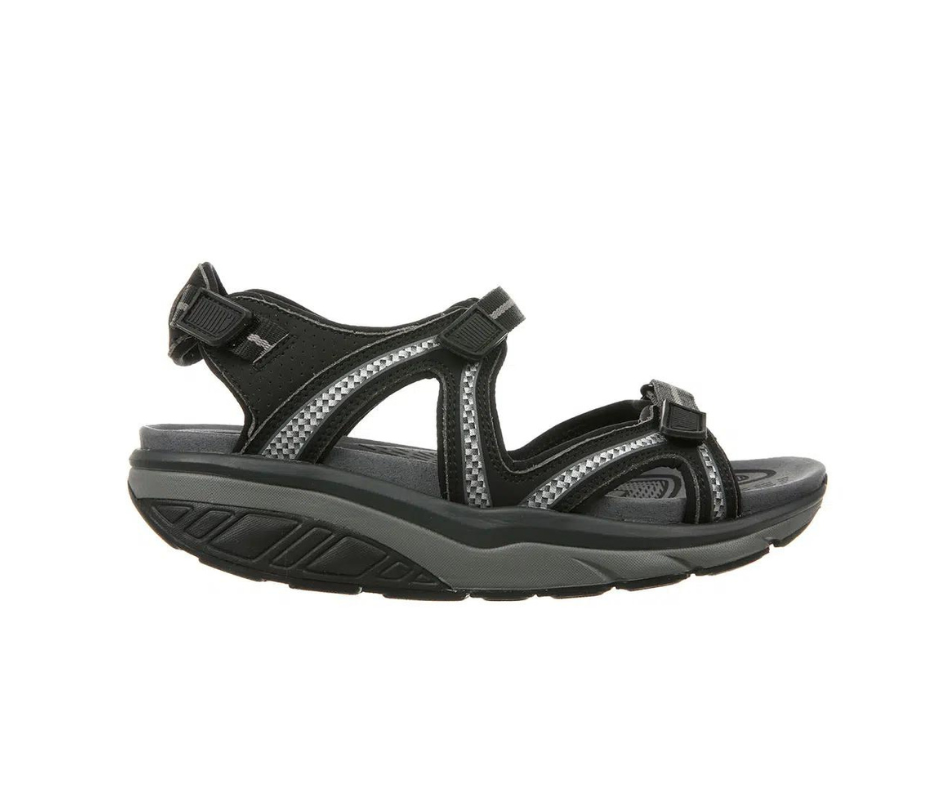 Lila 6 Black Charcoal Grey – Damsandal från MBT
