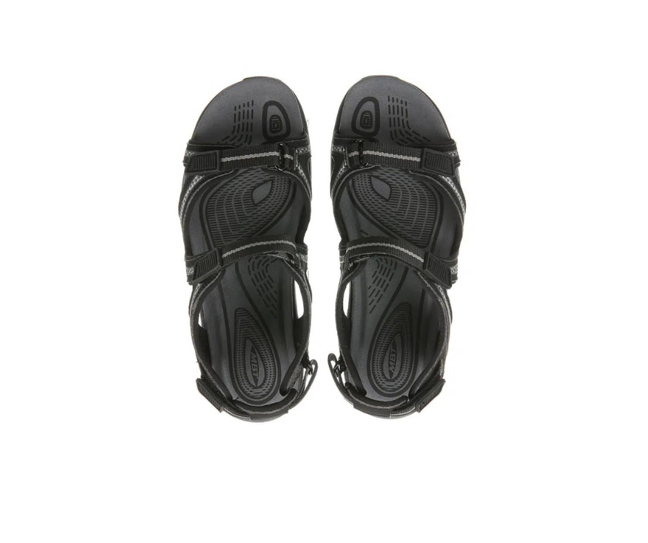 Lila 6 Black Charcoal Grey – Damsandal från MBT