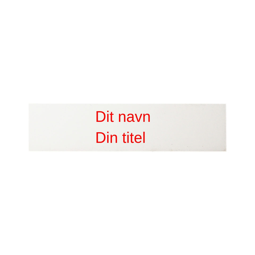 Namnskylt med militärklämma