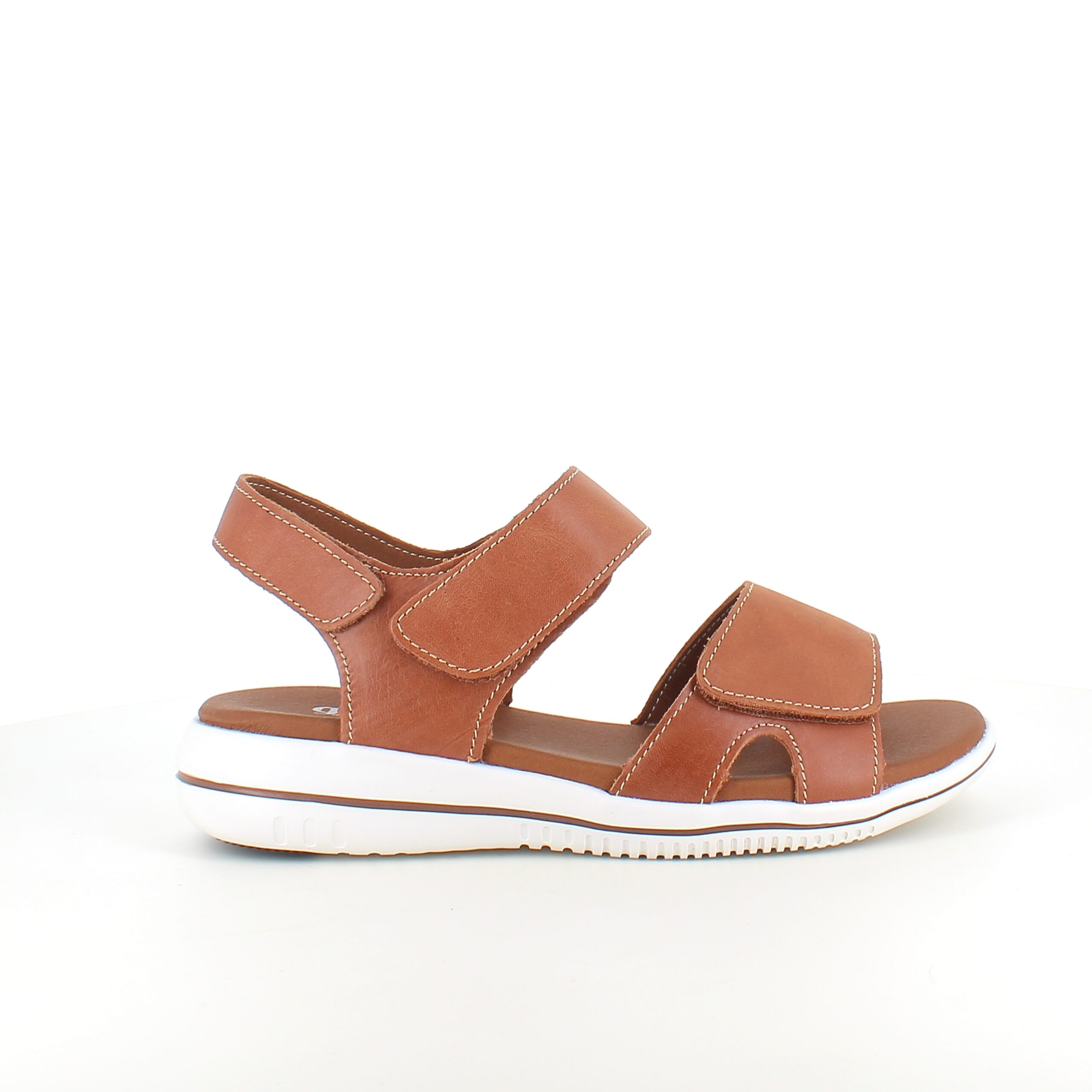 Brun skinnsandal från Green Comfort