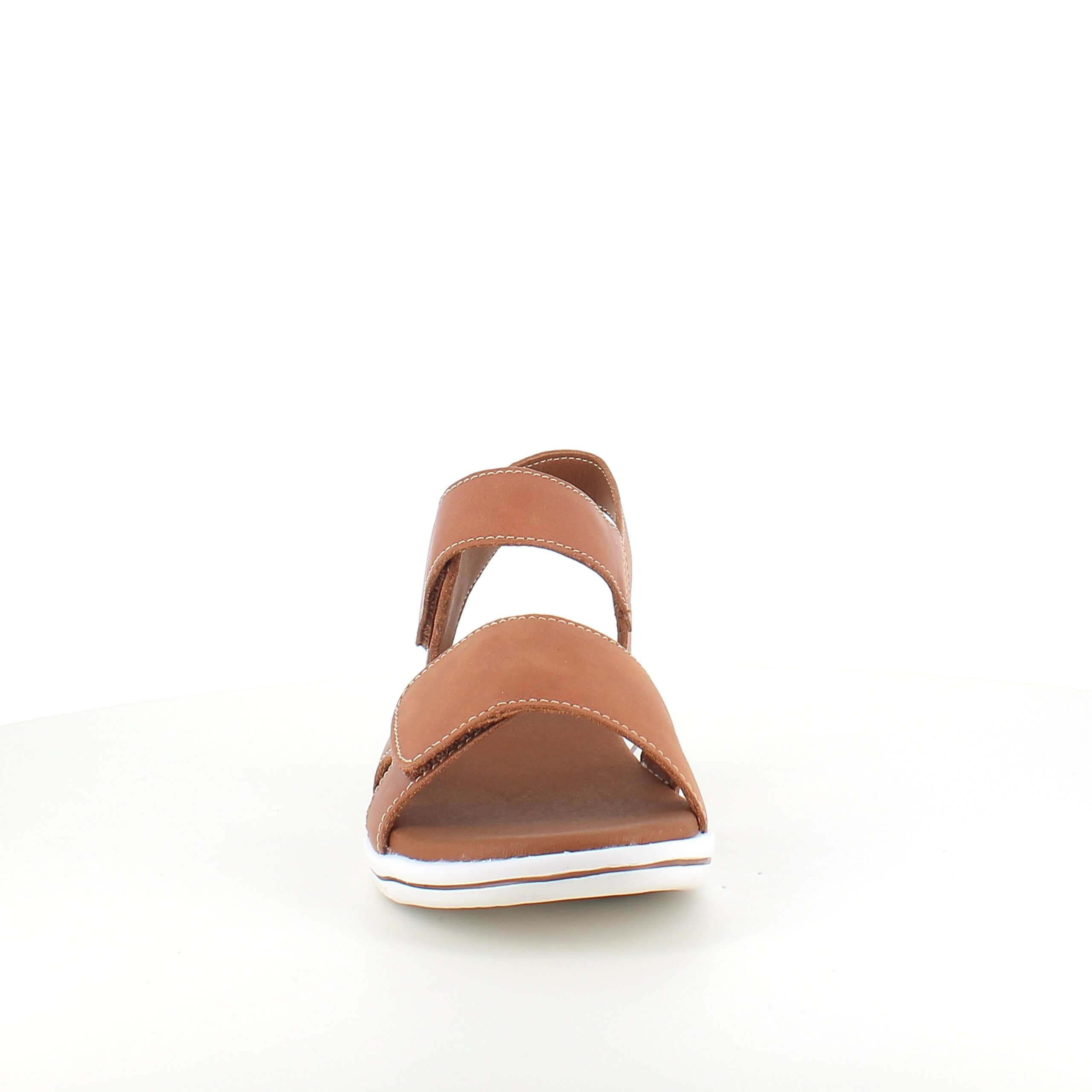 Brun skinnsandal från Green Comfort