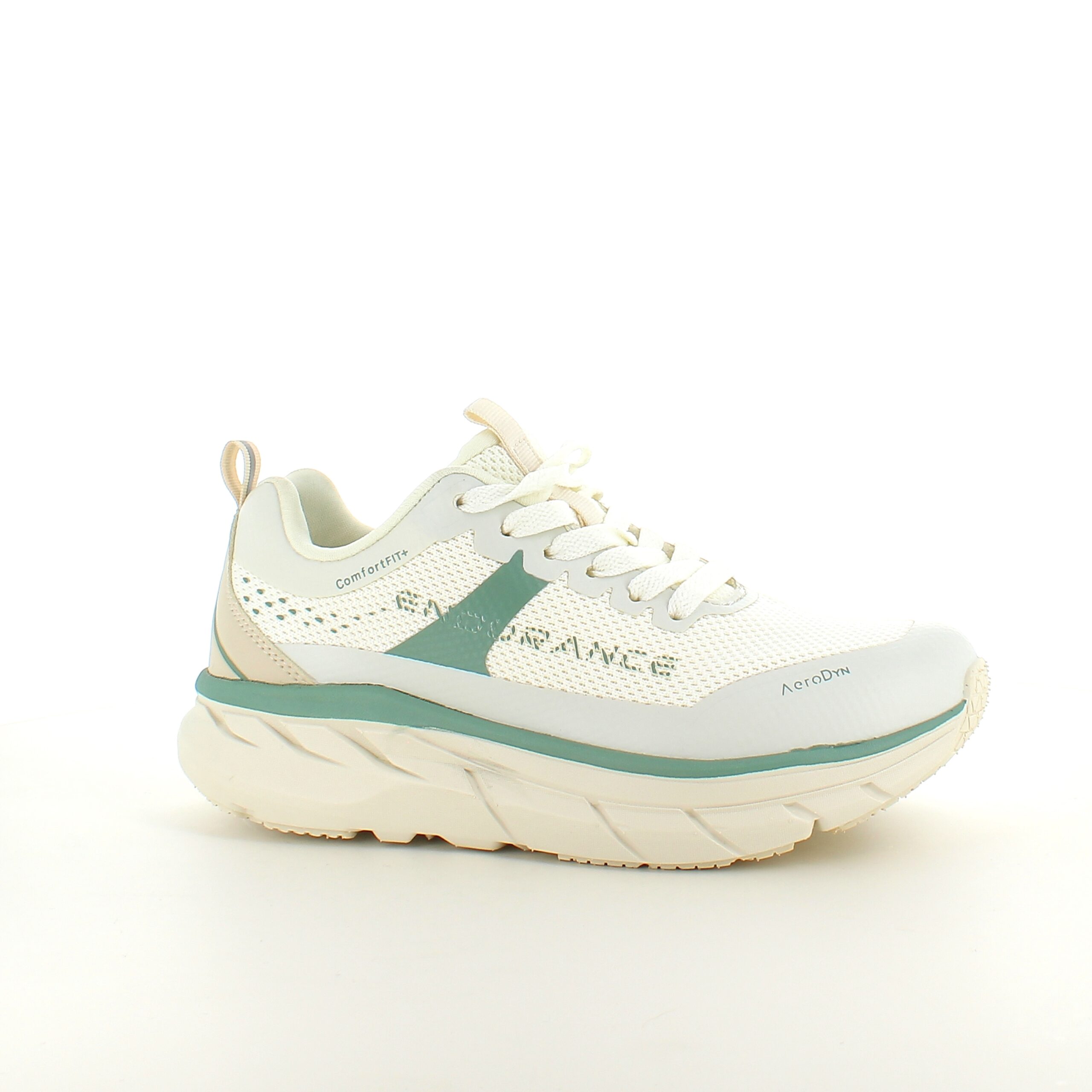 Andningsbara Endurance Comfortfit sneakers med gröna detaljer