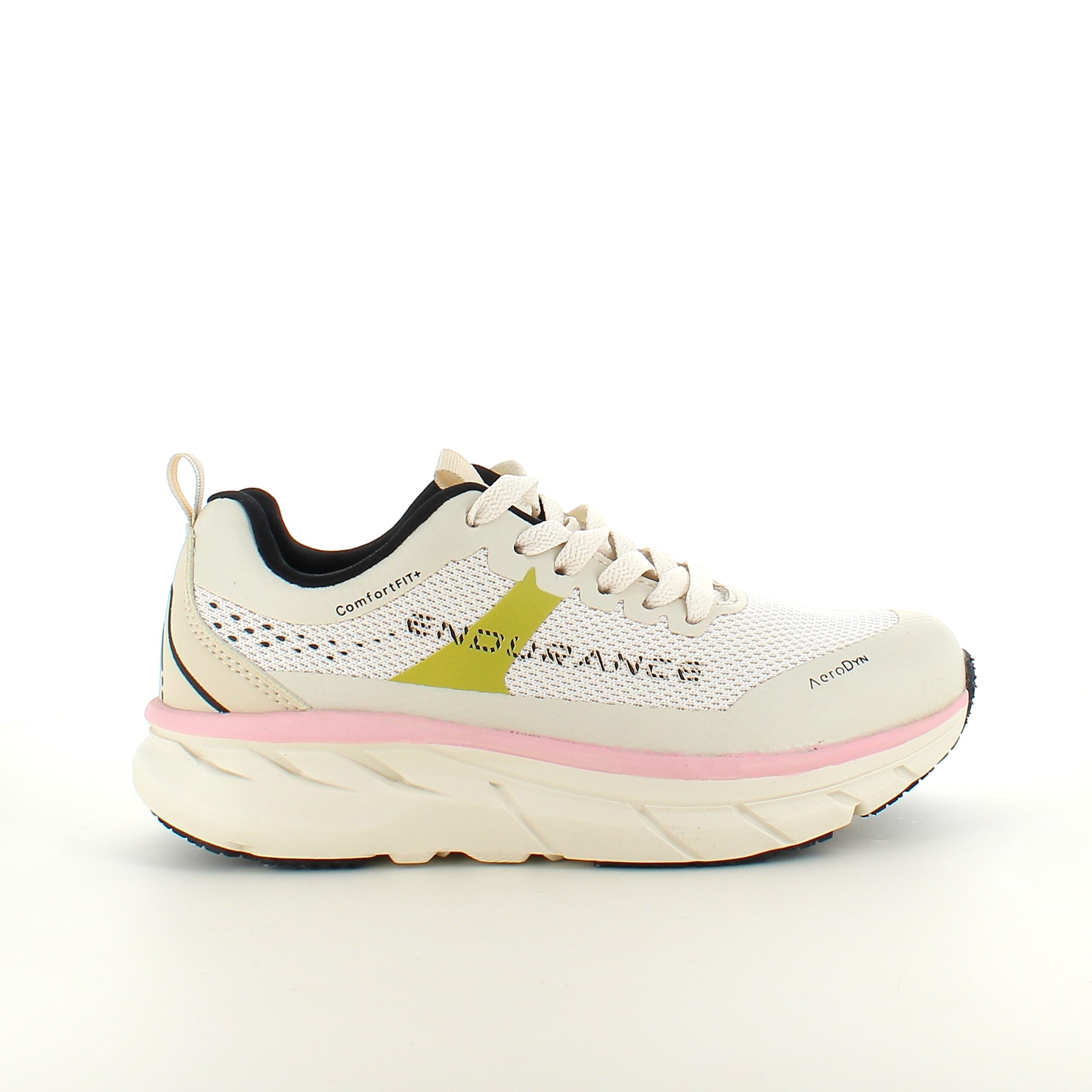 Andningsbara Endurance Comfortfit sneakers med rosa detaljer
