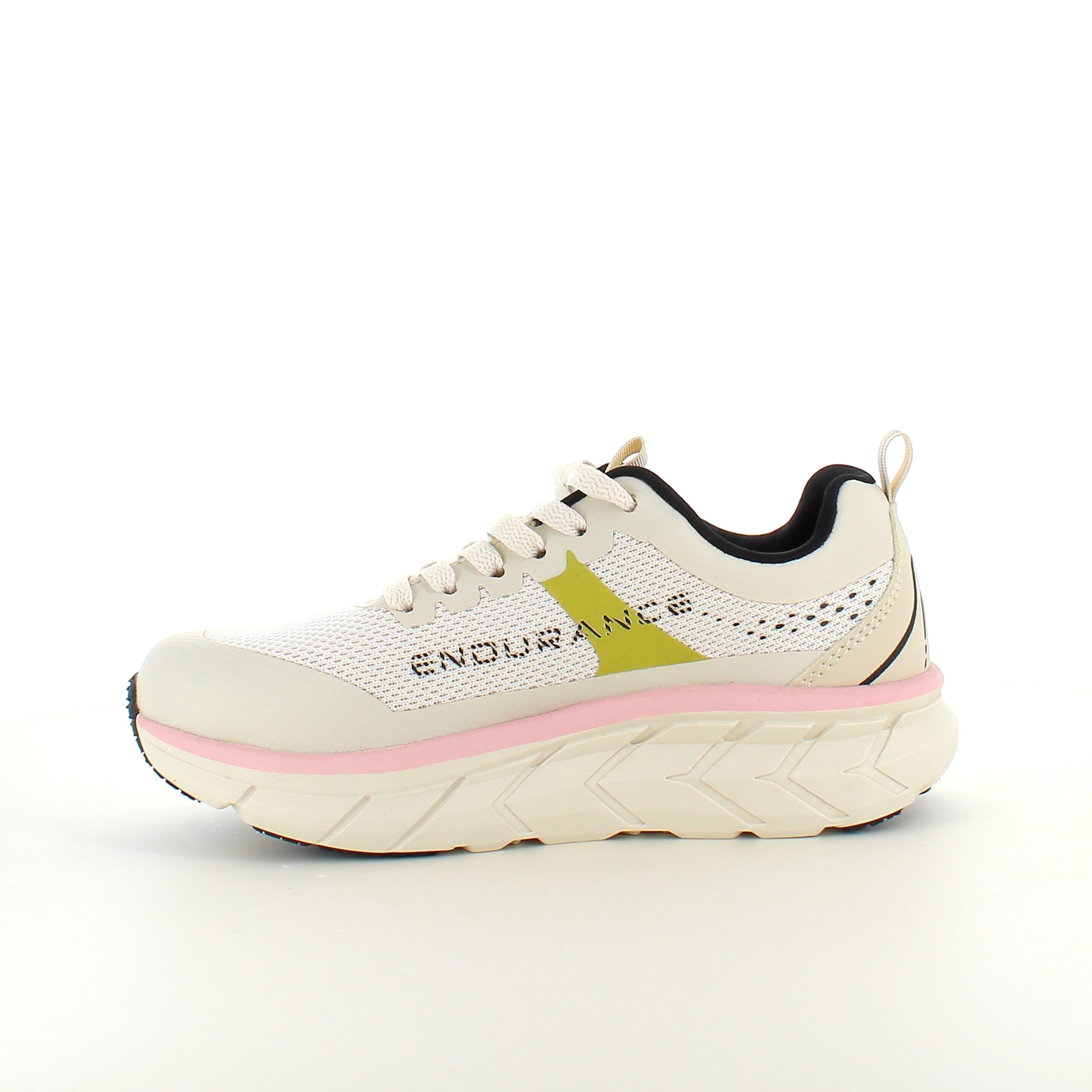 Andningsbara Endurance Comfortfit sneakers med rosa detaljer
