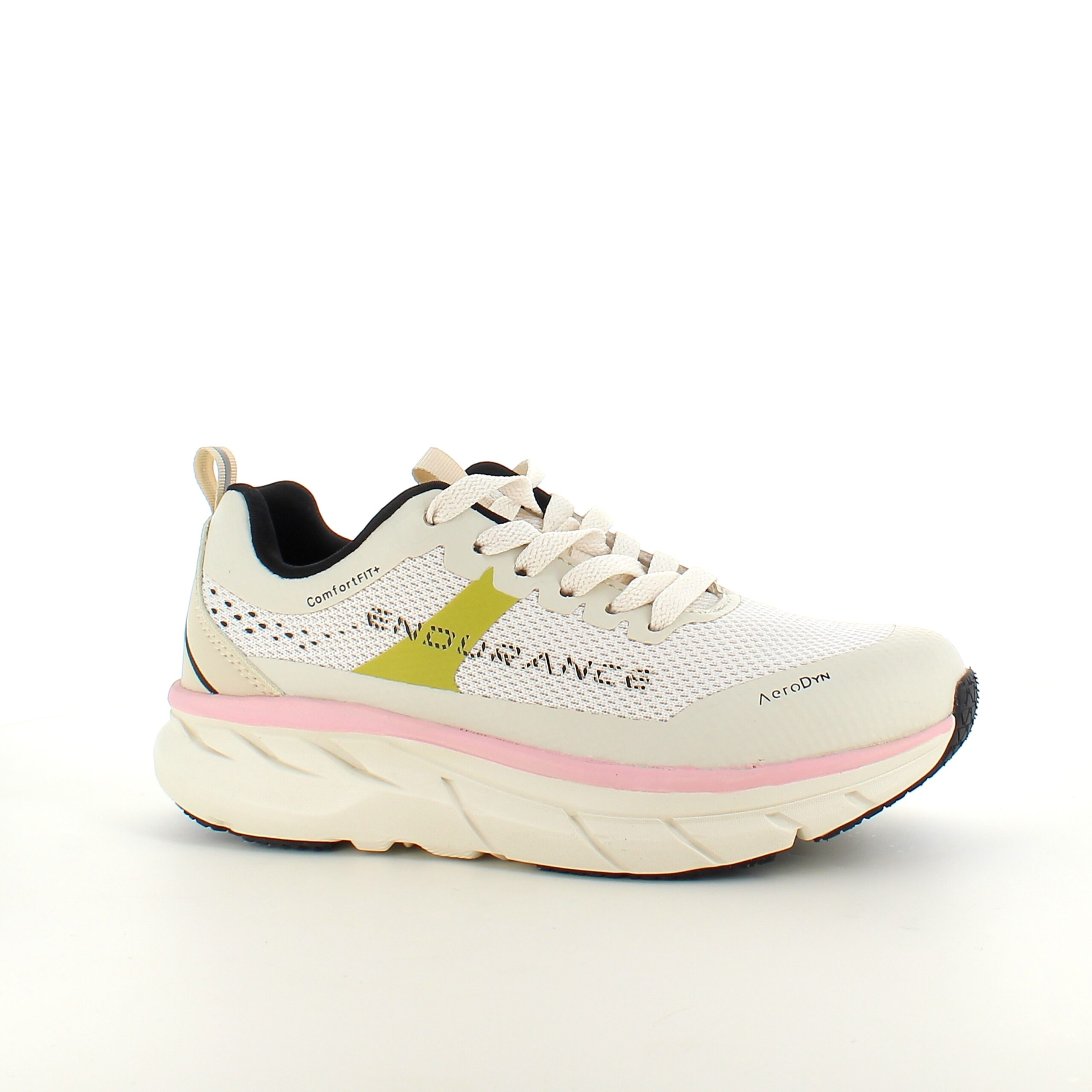 Andningsbara Endurance Comfortfit sneakers med rosa detaljer