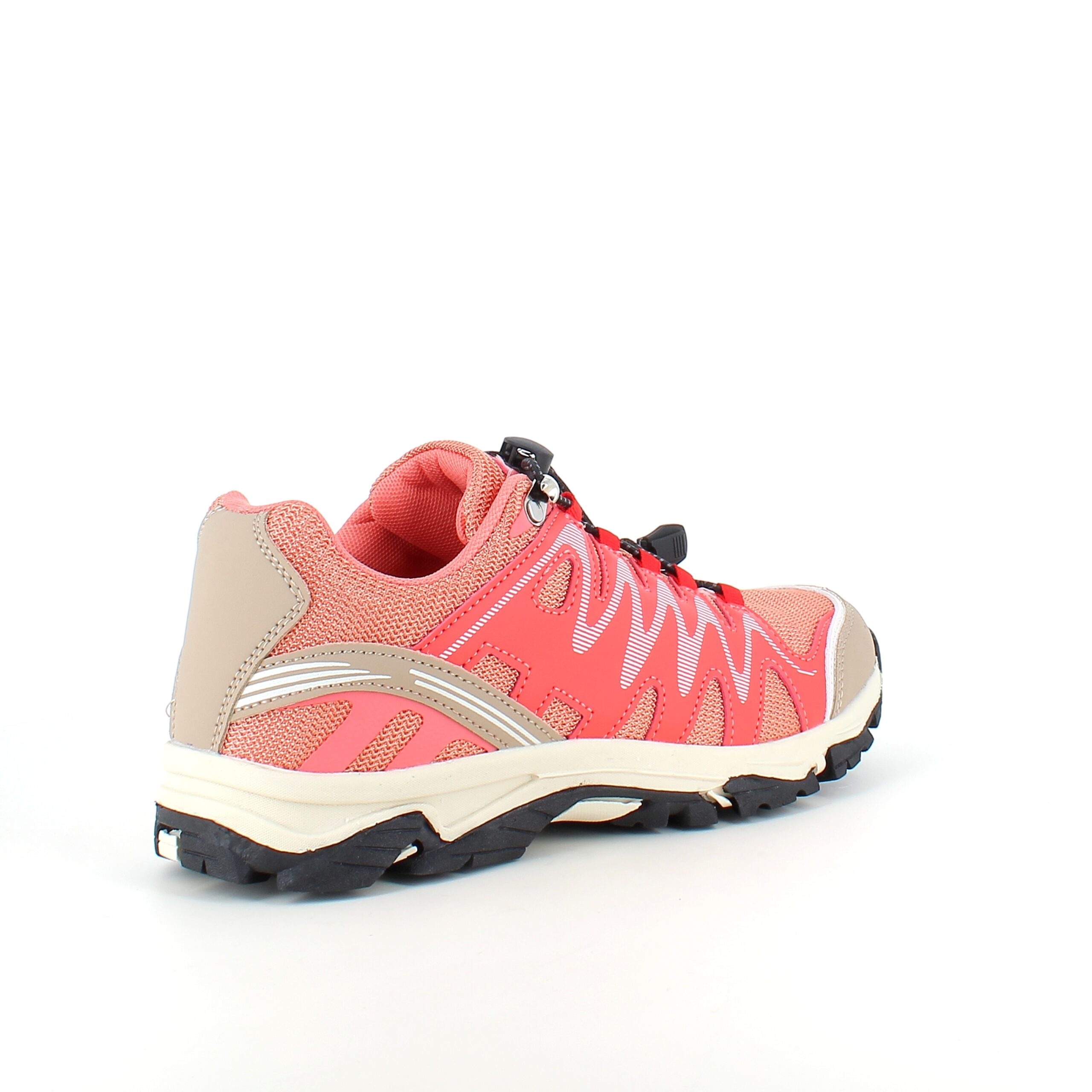 Flexibla laxrosa sneakers med elastiska snören.