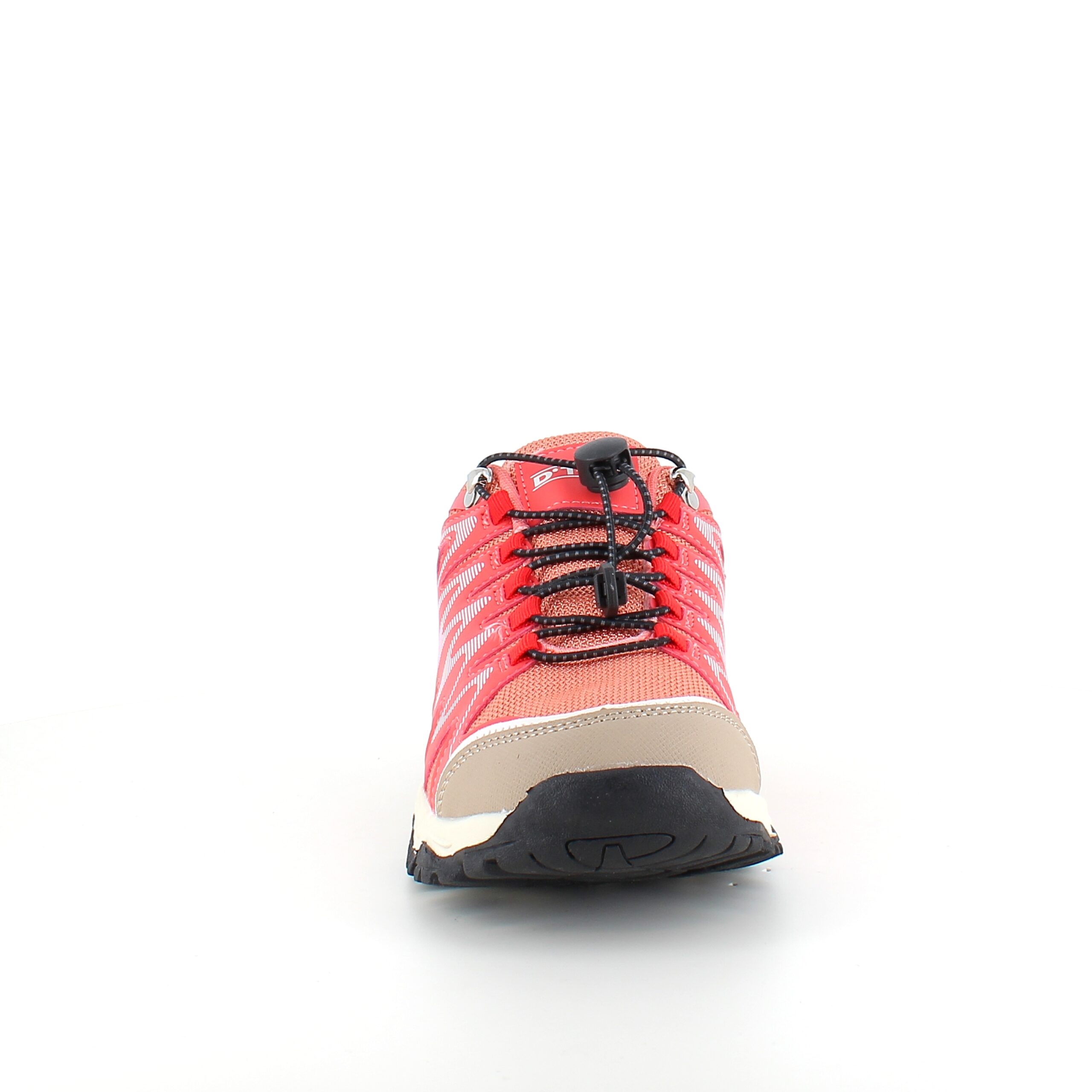 Flexibla laxrosa sneakers med elastiska snören.