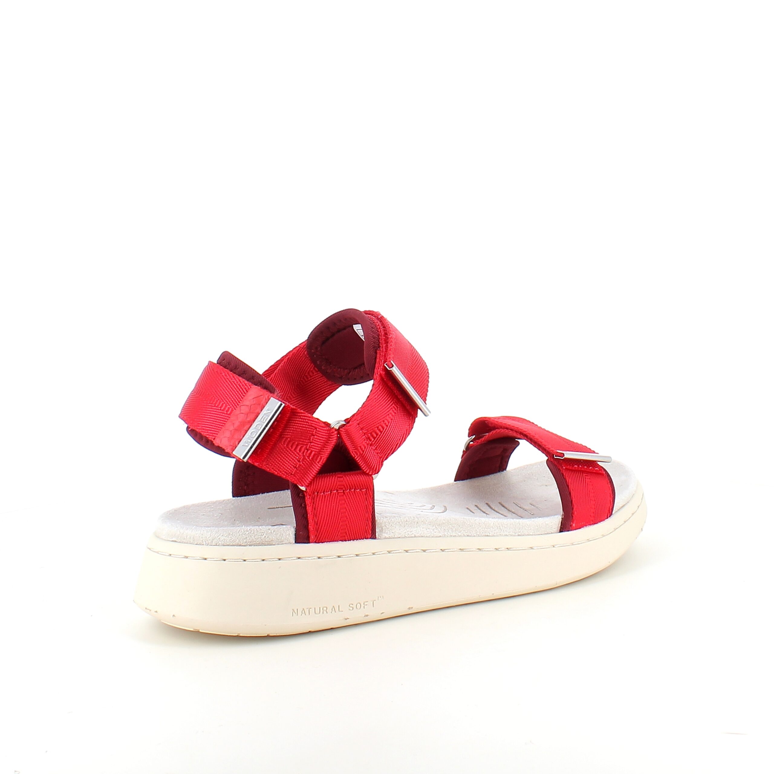 Smart röd sandal från Woden