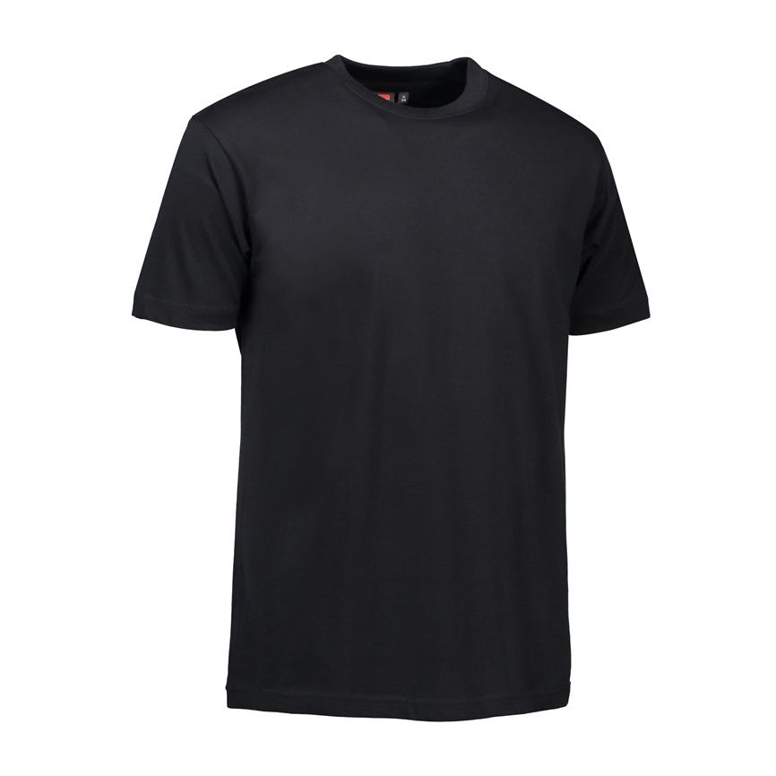 Nybo Svart Herr Basic T-shirt, Klassisk Modell, Slitstark Passform