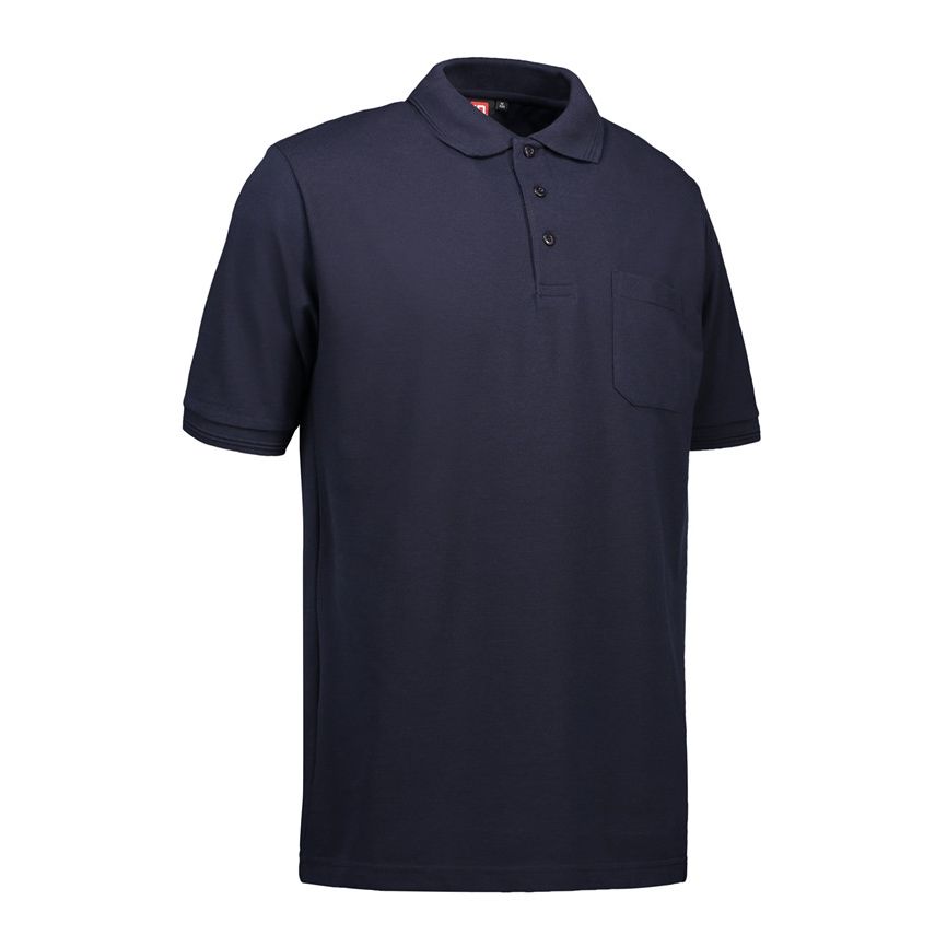 Nybo Navy Herrpolo Pro Wear, Extra Slitstark, Bröstficka
