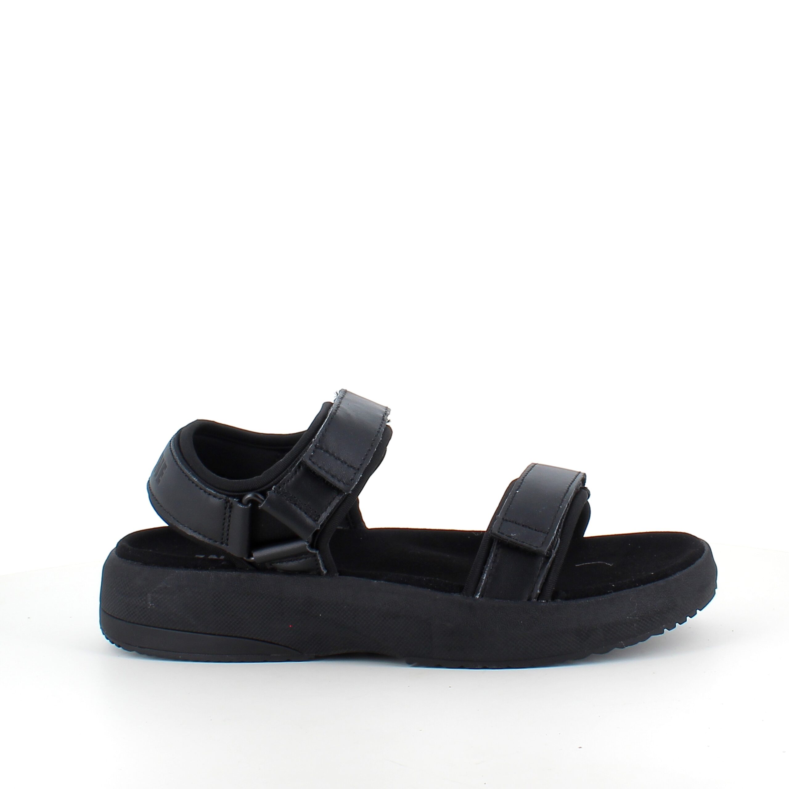 Svart Gaitline sandal med rullsula