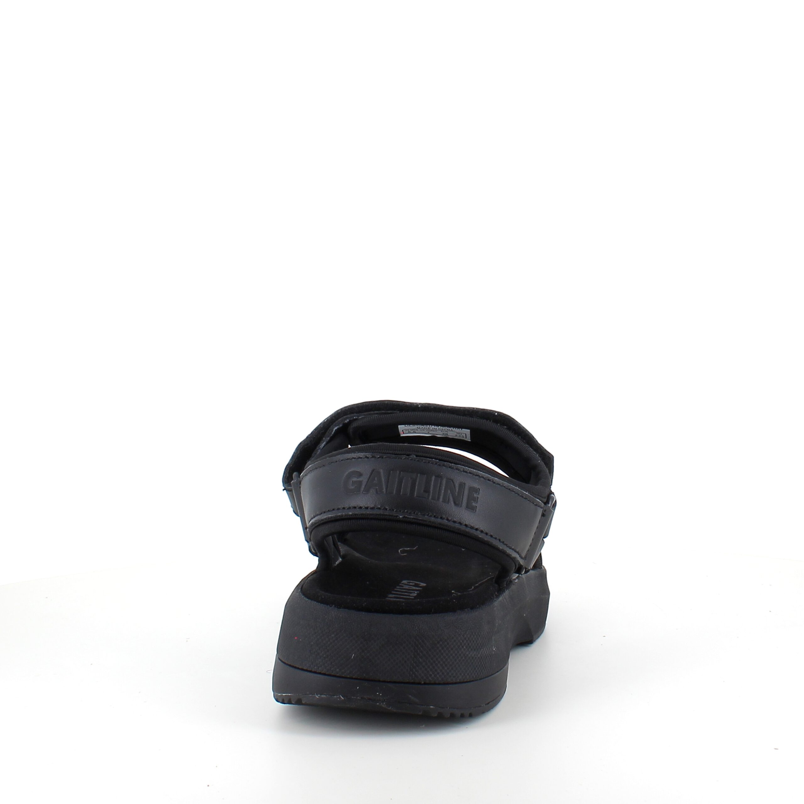Svart Gaitline sandal med rullsula