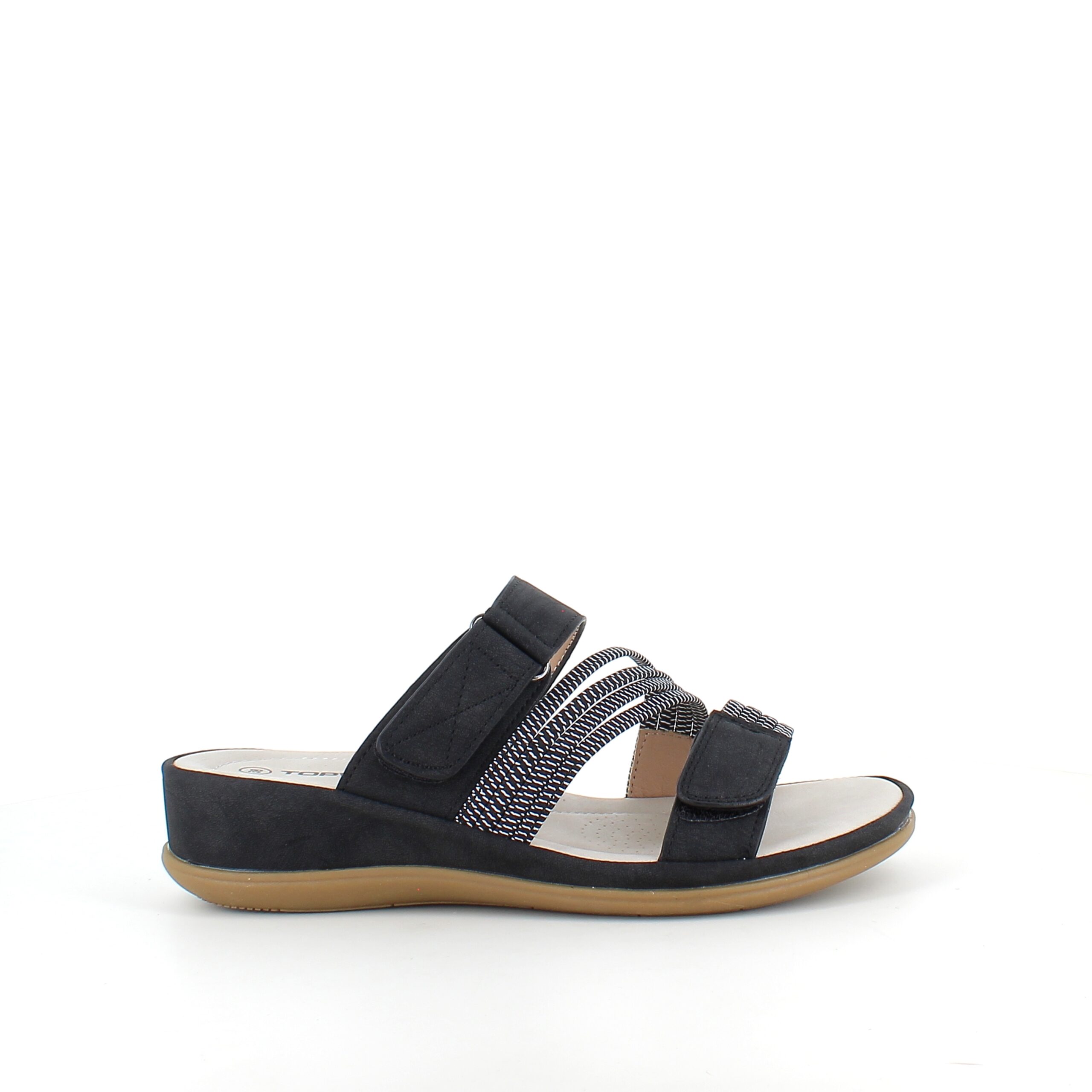 Komfortsandal med elastiska remmar – flexibel komfort och modern design