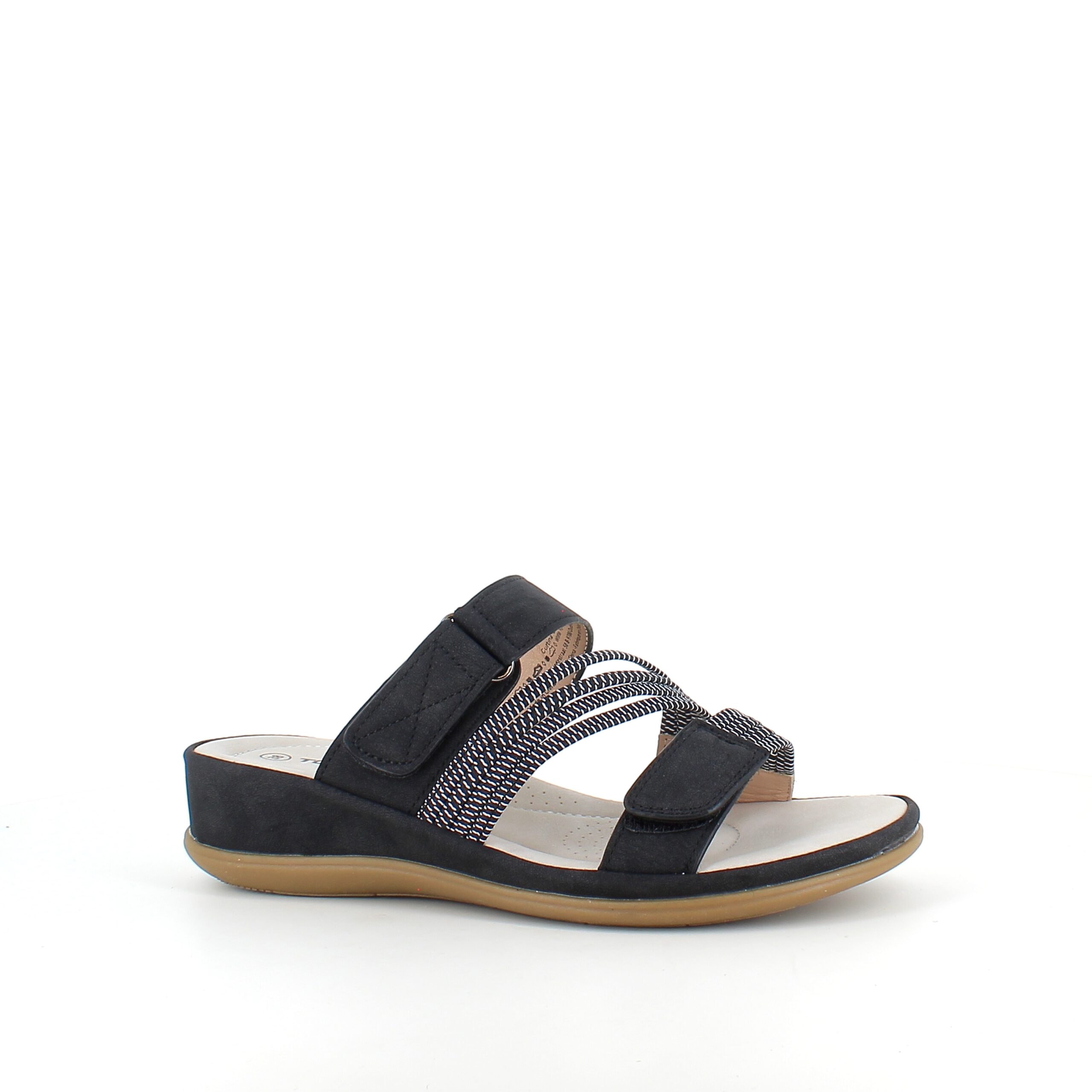 Komfortsandal med elastiska remmar – flexibel komfort och modern design