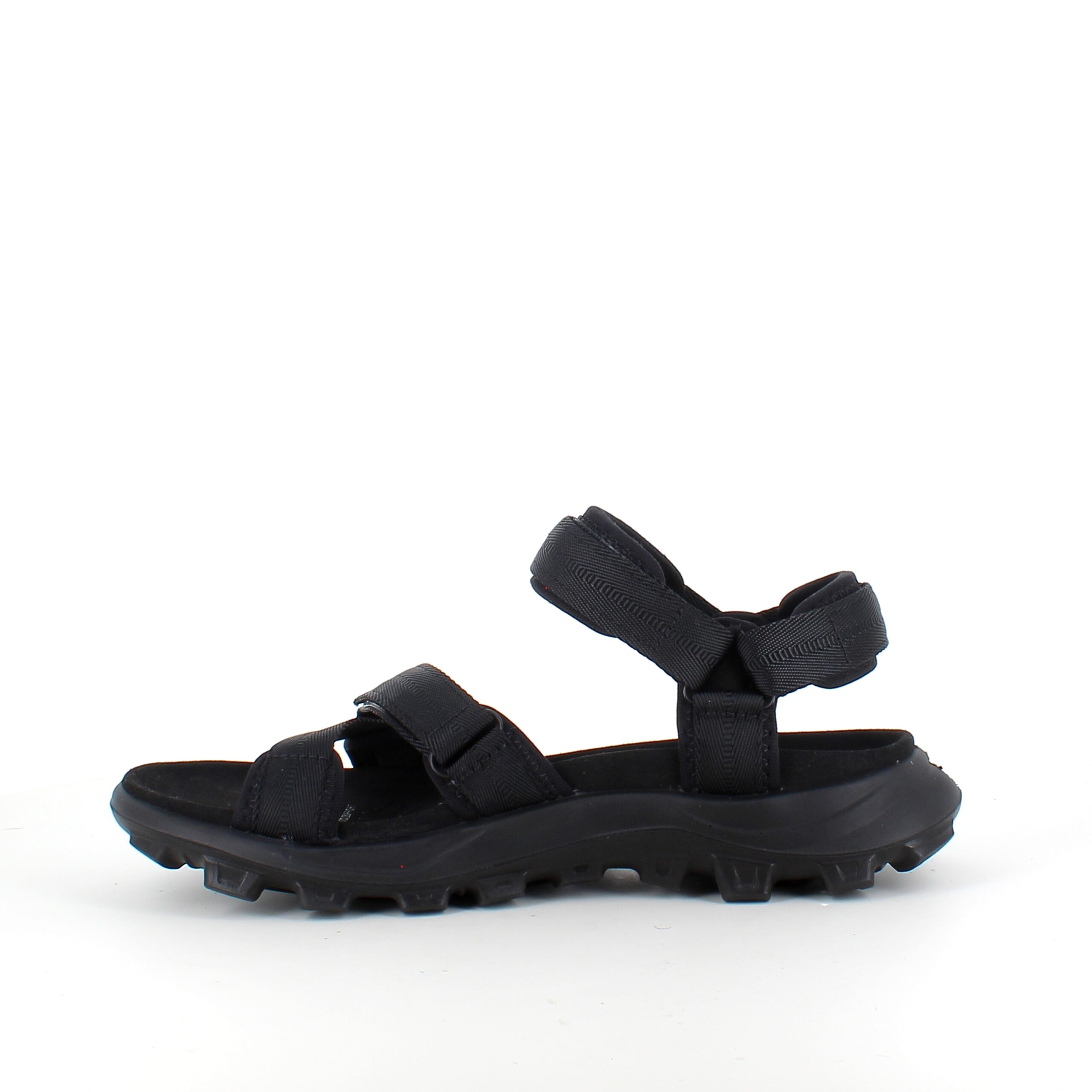 Svart Woden-sandal med bra hålfotsstöd