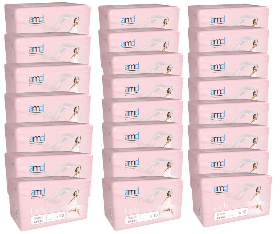 Lady extra inkontinensblöja – Storköp 24 Paket (240 st.)